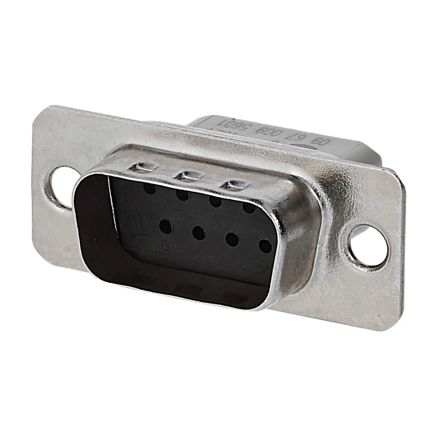 Produktfoto 1 von 09670095601 HARTING D-Sub Stifteinsatz (M) passend für D-Sub Gehäuse Baugröße 9 und D-Sub Modul 9-polig Crimpanschluss