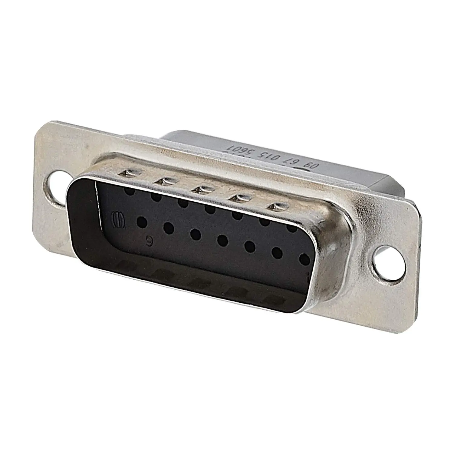 Produktfoto 1 von 09670155601 HARTING D-Sub Stifteinsatz (M) passend für D-Sub Gehäuse Baugröße 15 15-polig Crimpanschluss