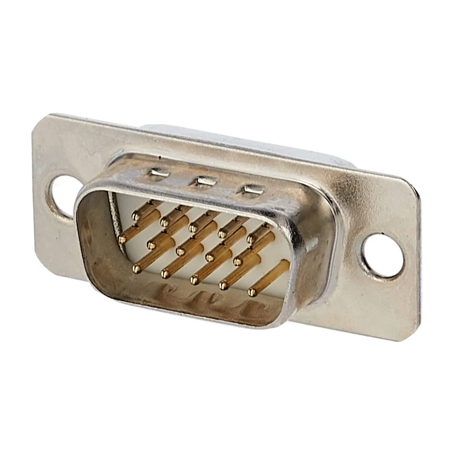 Produktfoto 1 von D-Sub Stifteinsatz (M) High Density (HD) passend für D-Sub Gehäuse Baugröße 9 und D-Sub Modul 15-polig Handlötanschluss