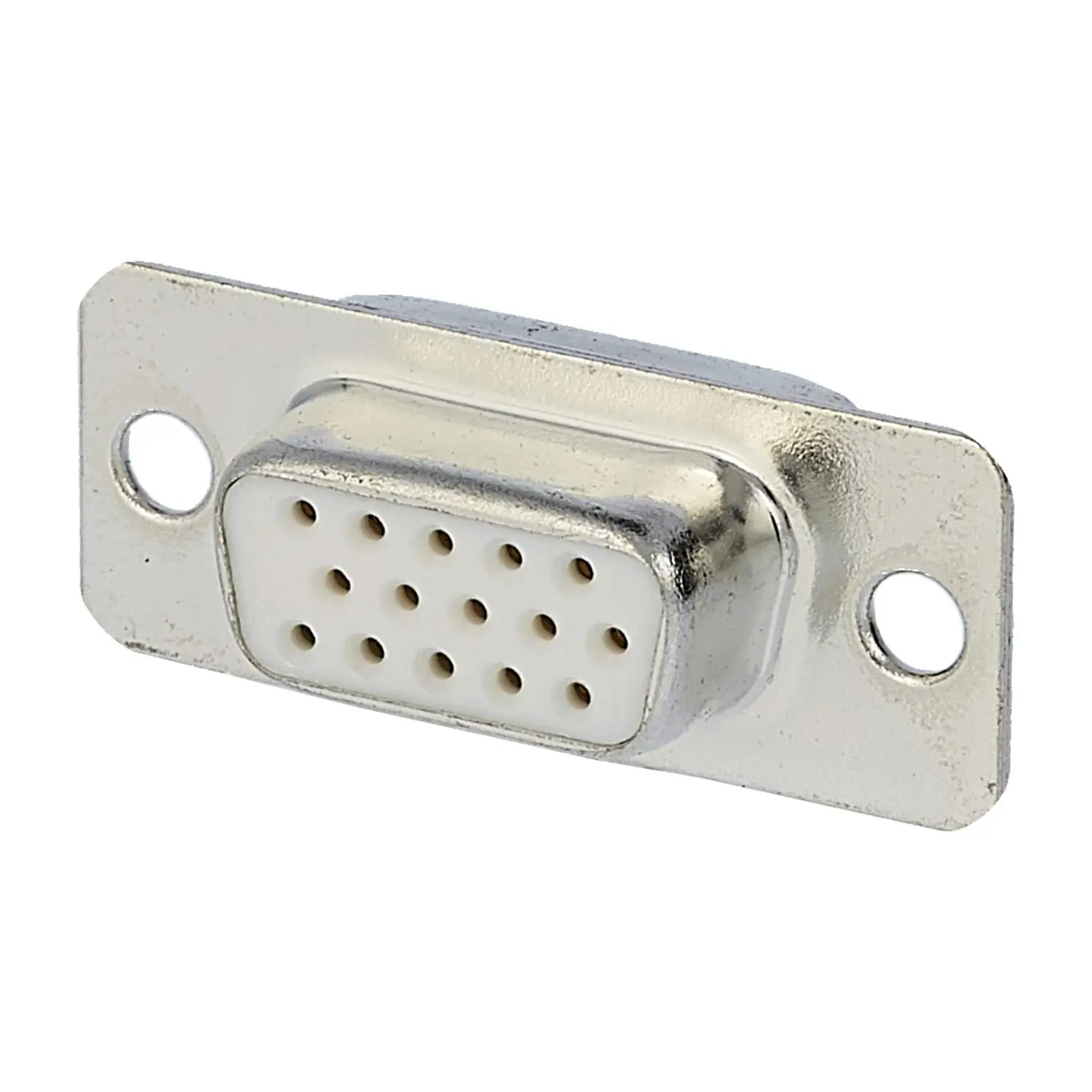 Produktfoto 1 von D-Sub Buchseneinsatz (F) High Density (HD) passend für D-Sub Gehäuse Baugröße 9 und D-Sub Modul 15-polig Handlötanschluss