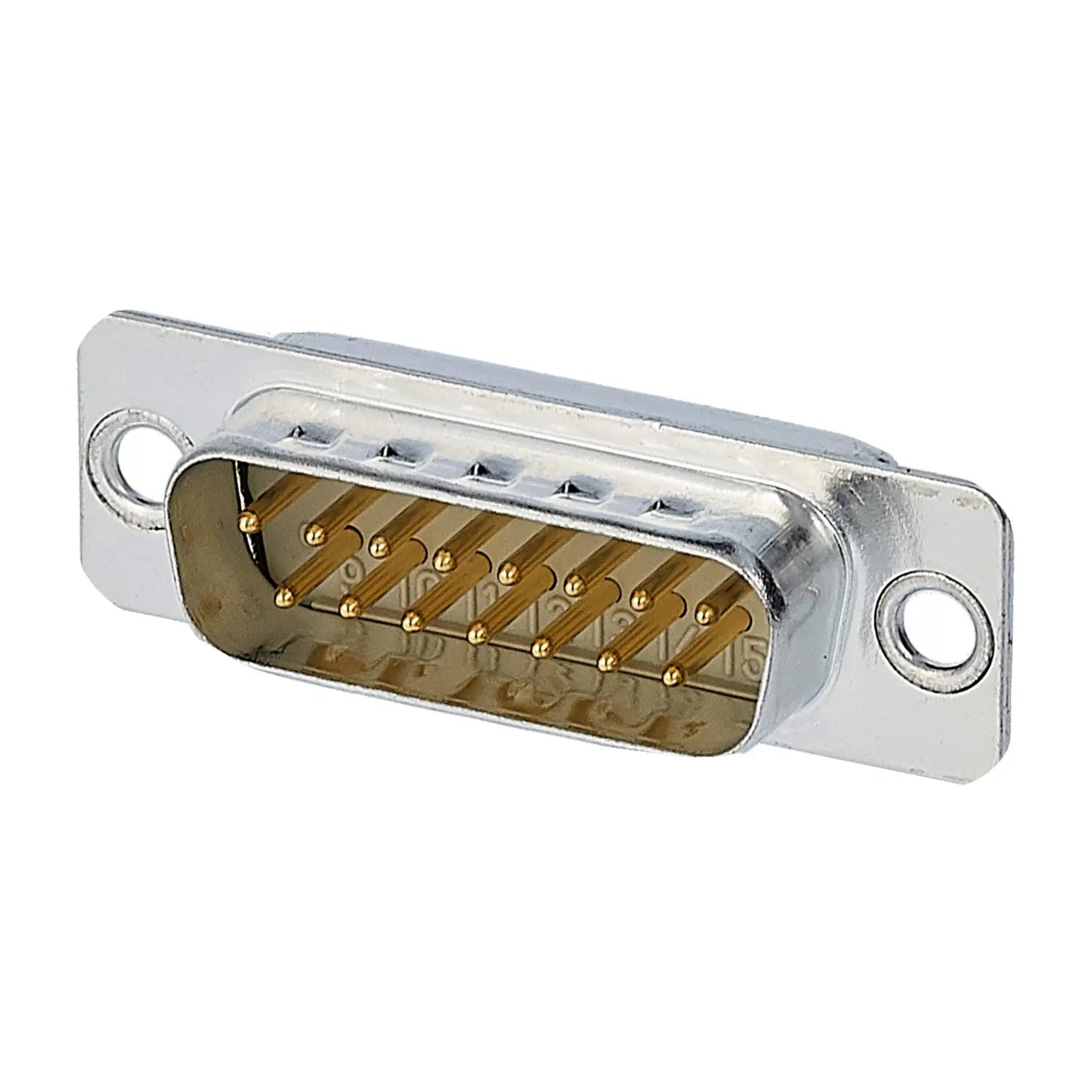 Produktfoto 1 von 09670155615 HARTING D-Sub Stifteinsatz (M) passend für D-Sub Gehäuse Baugröße 15 15-polig Handlötanschluss