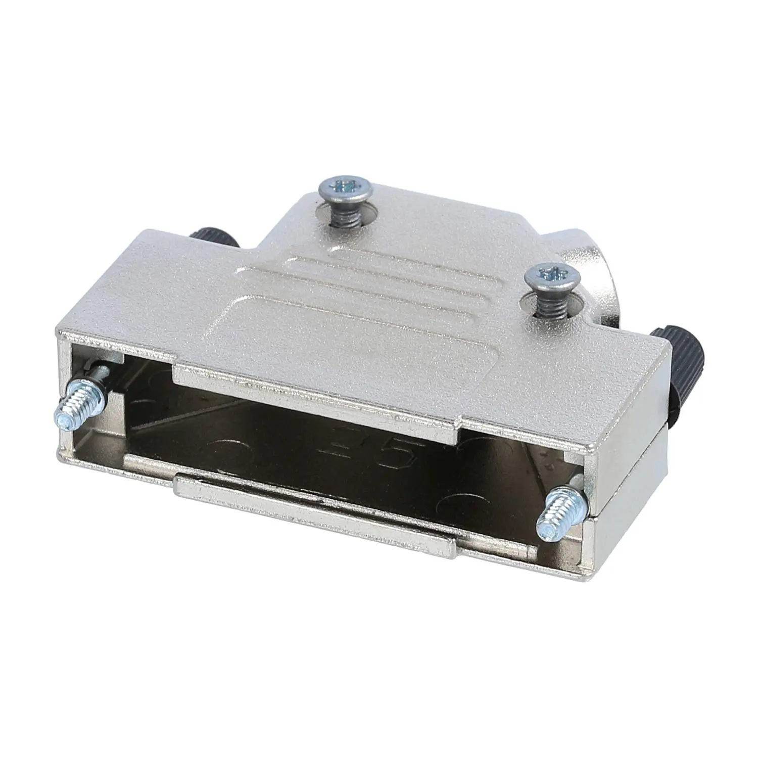 Produktfoto 1 von D-Sub Metallgehäuse passend für D-Sub Einsatz 25-polig seitlich, Klemmbereich 4,0mm - 11,7mm