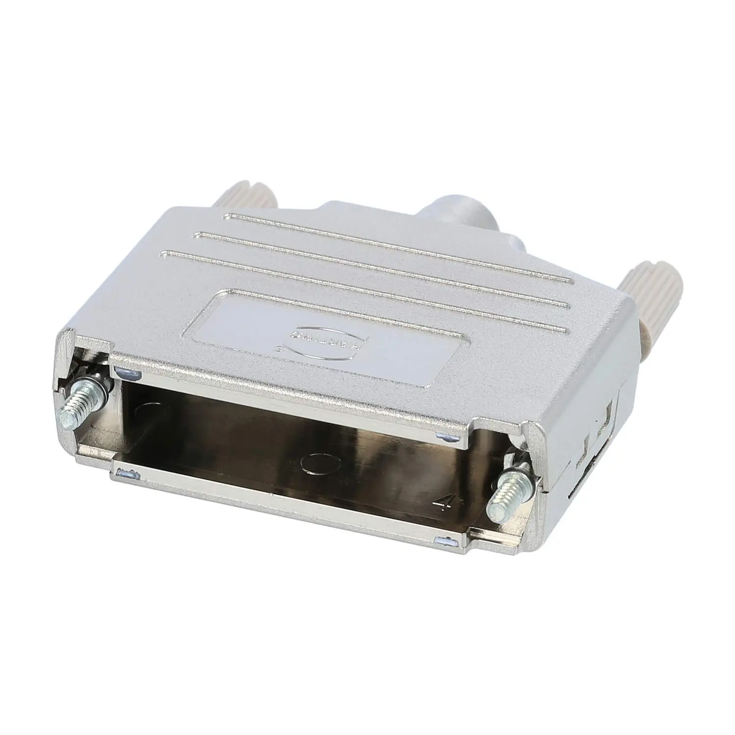 Produktfoto 1 von 09670250425 HARTING D-Sub Kunststoffgehäuse metallisiert passend für D-Sub Einsatz 25-polig gerade, Klemmbereich 3,3mm - 11,5mm