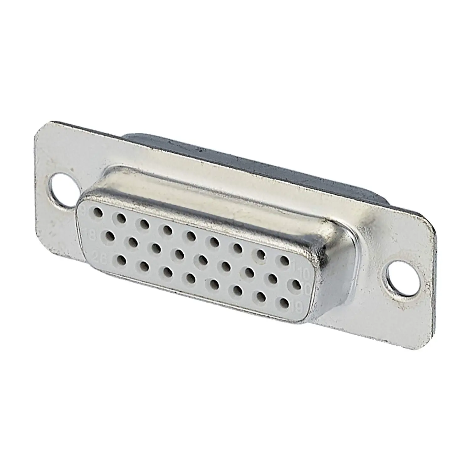 Produktfoto 1 von D-Sub Buchseneinsatz (F) High Density (HD) passend für D-Sub Gehäuse Baugröße 15 26-polig Handlötanschluss