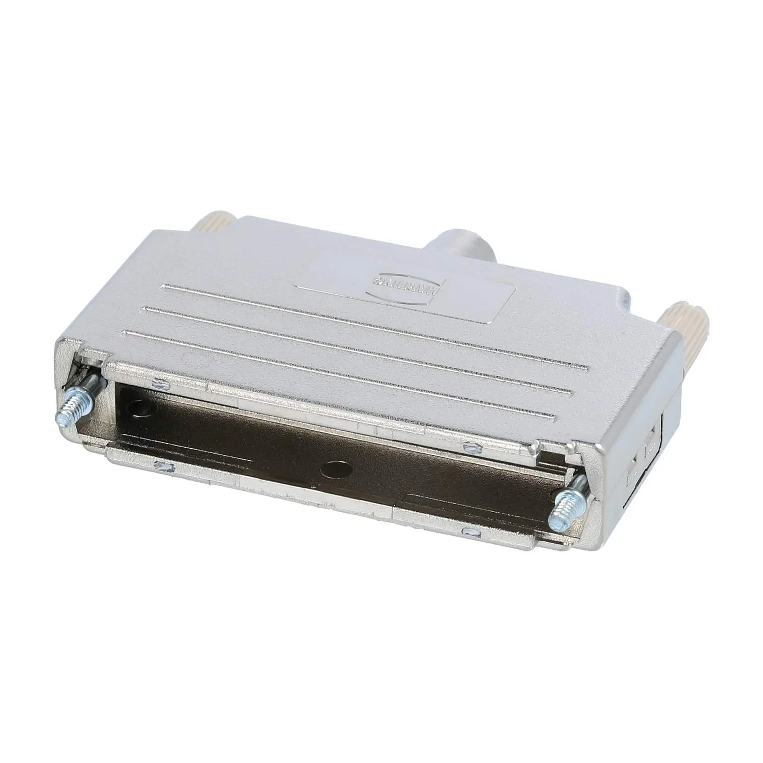 Produktfoto 1 von 09670370425 HARTING D-Sub Kunststoffgehäuse metallisiert passend für D-Sub Einsatz 37-polig gerade, Klemmbereich 3,3mm - 11,5mm