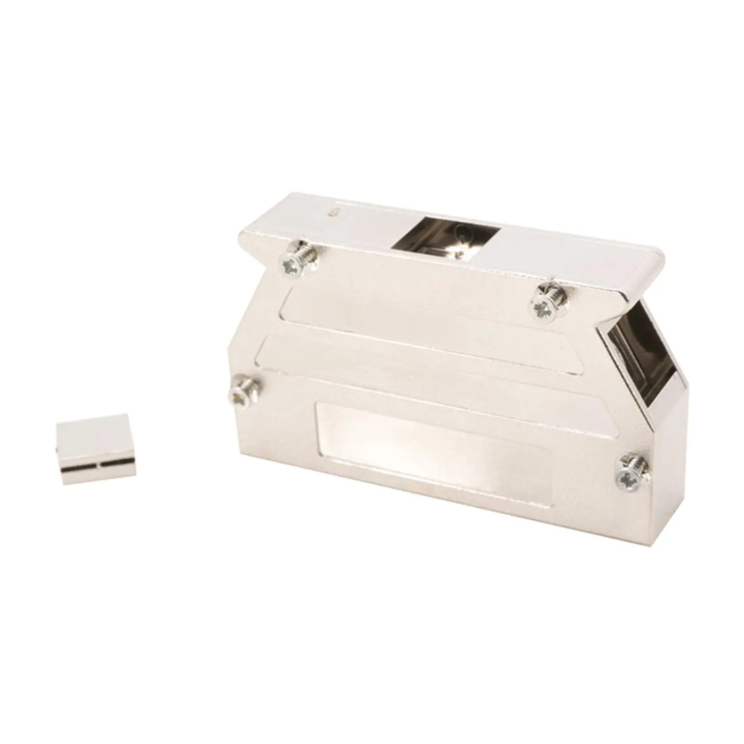 Produktfoto 1 von 09670370453 HARTING D-Sub Kunststoffgehäuse metallisiert passend für D-Sub Einsatz 37-polig gerade und seitlich, Klemmbereich 1,5mm - 8,0mm