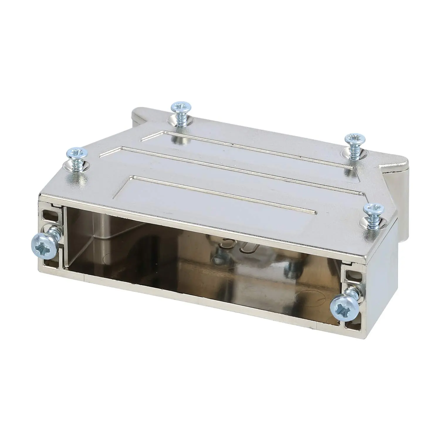 Produktfoto 1 von 09670500453 HARTING D-Sub Kunststoffgehäuse metallisiert passend für D-Sub Einsatz 50-polig gerade und seitlich