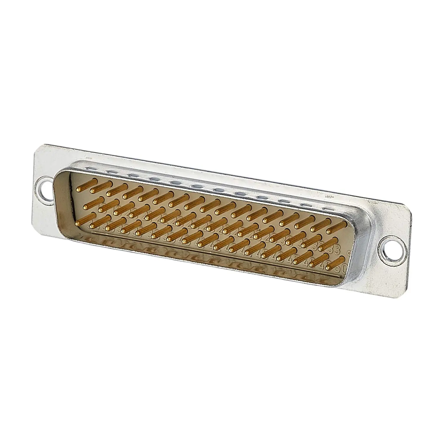 Produktfoto 1 von 09670505615 HARTING D-Sub Stifteinsatz (M) passend für D-Sub Gehäuse Baugröße 50 50-polig Handlötanschluss