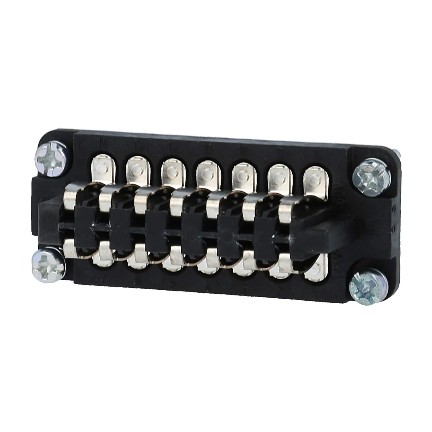 Produktfoto 1 von 09700142811 HARTING Han STAF14 Federeinsatz (M) Schraubanschluss, 14-polig AC 25V / DC 60V, 10A