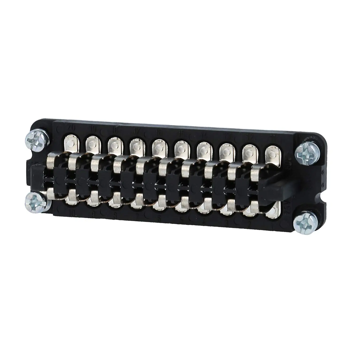 Produktfoto 1 von 09700202816 HARTING Han STAF20 Federeinsatz (M) Lötanschluss, 20-polig AC 25V / DC 60V, 10A