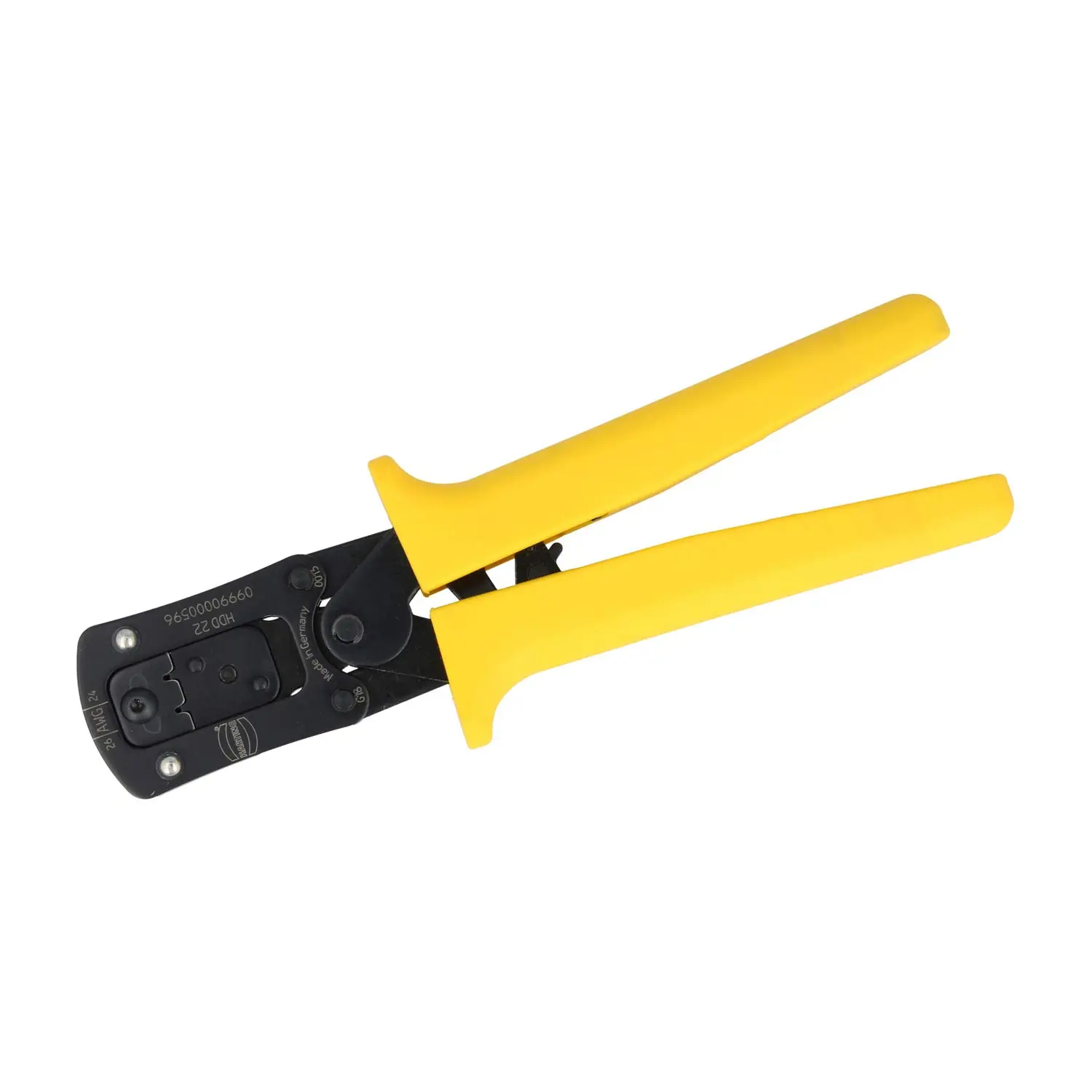 Produktfoto 1 von 09990000596 HARTING Crimpzange für Kontaktart: gestanzte D-Sub HD Einzelkontakte Querschnitt 0,08mm² - 0,35mm² / AWG28 - AWG22