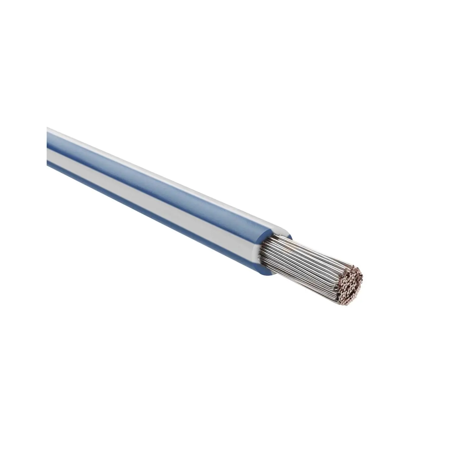 Produktfoto 1 von 63438 HELU KABEL FÜNFNORM 1X10mm² AWG8 WHBU (weiß/blau) Einzelader weiß/blau AD 6,8mm Nennspannung Uo/U 450V/750V nach UL/CSA 600V