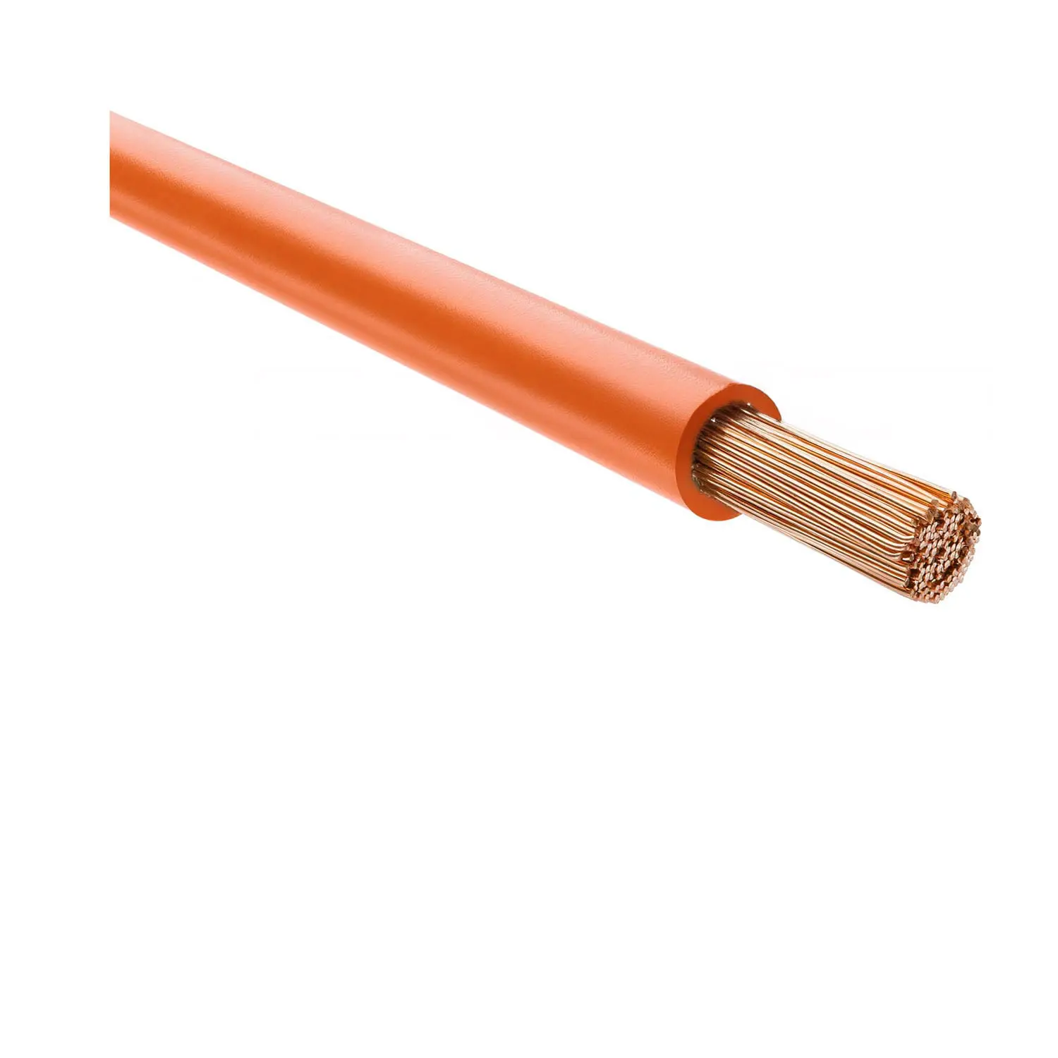 Produktfoto 1 von 29222 HELU KABEL H07V-K 1X16mm² OG (orange) Einzelader PVC orange AD 8,1mm Nennspannung Uo/U 450V/750V