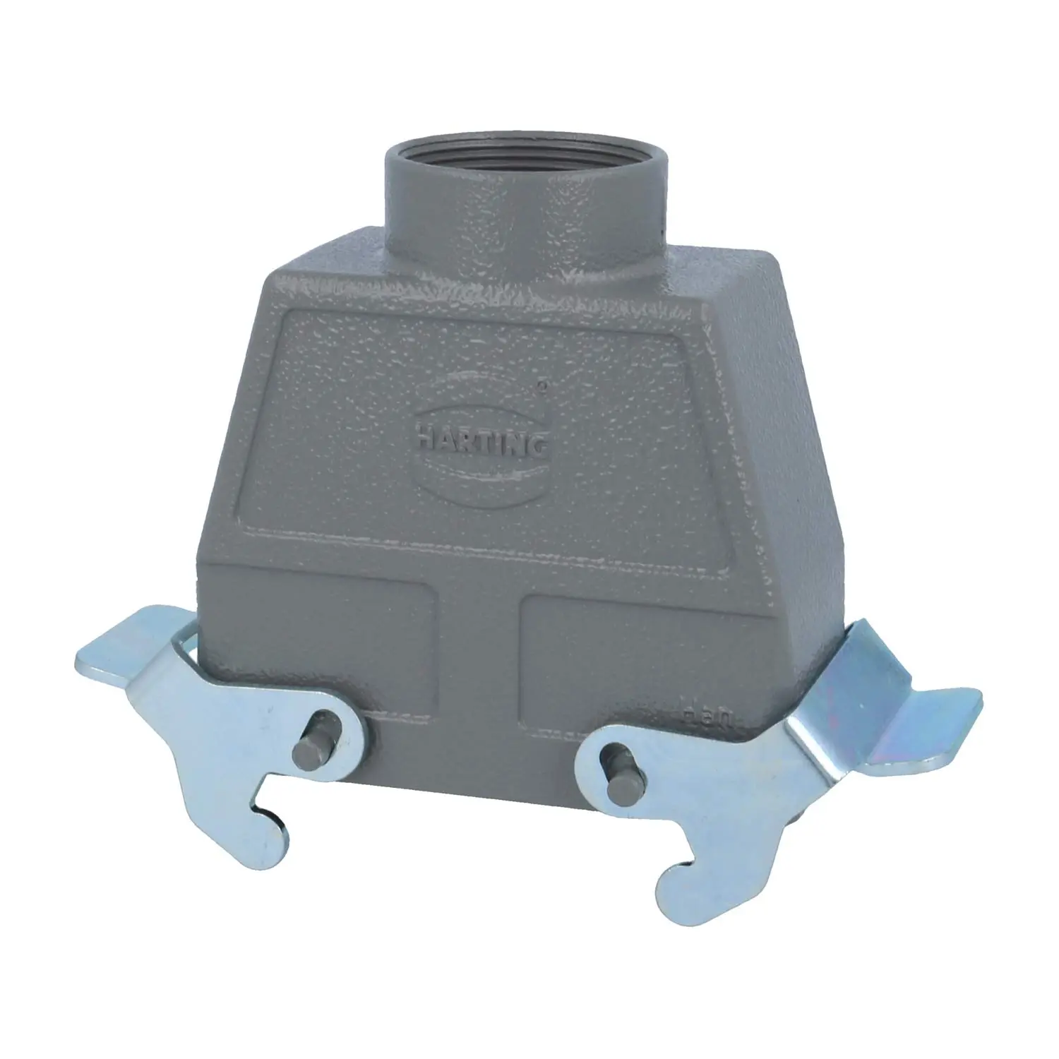 Produktfoto 1 von 04300160431 HARTING Han 16B Tüllengehäuse hoch, 1xPG29 gerader Kabelabgang, mit 2 Querbügeln Verschraubung PG29 Klemmbereich 16,0mm - 25,0mm