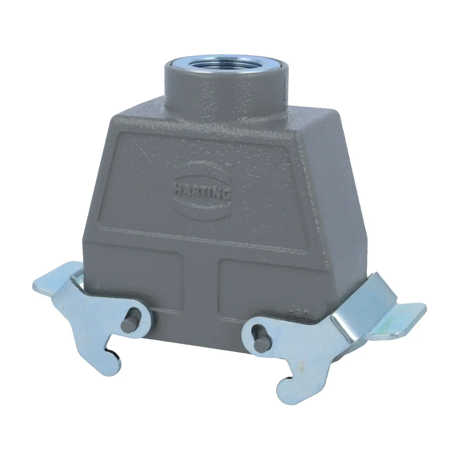 Produktfoto 1 von 04300160462 HARTING Han 16B Tüllengehäuse hoch, 1xM25 gerader Kabelabgang, mit 2 Querbügeln Verschraubung M25 Klemmbereich 9,0mm - 17,0mm