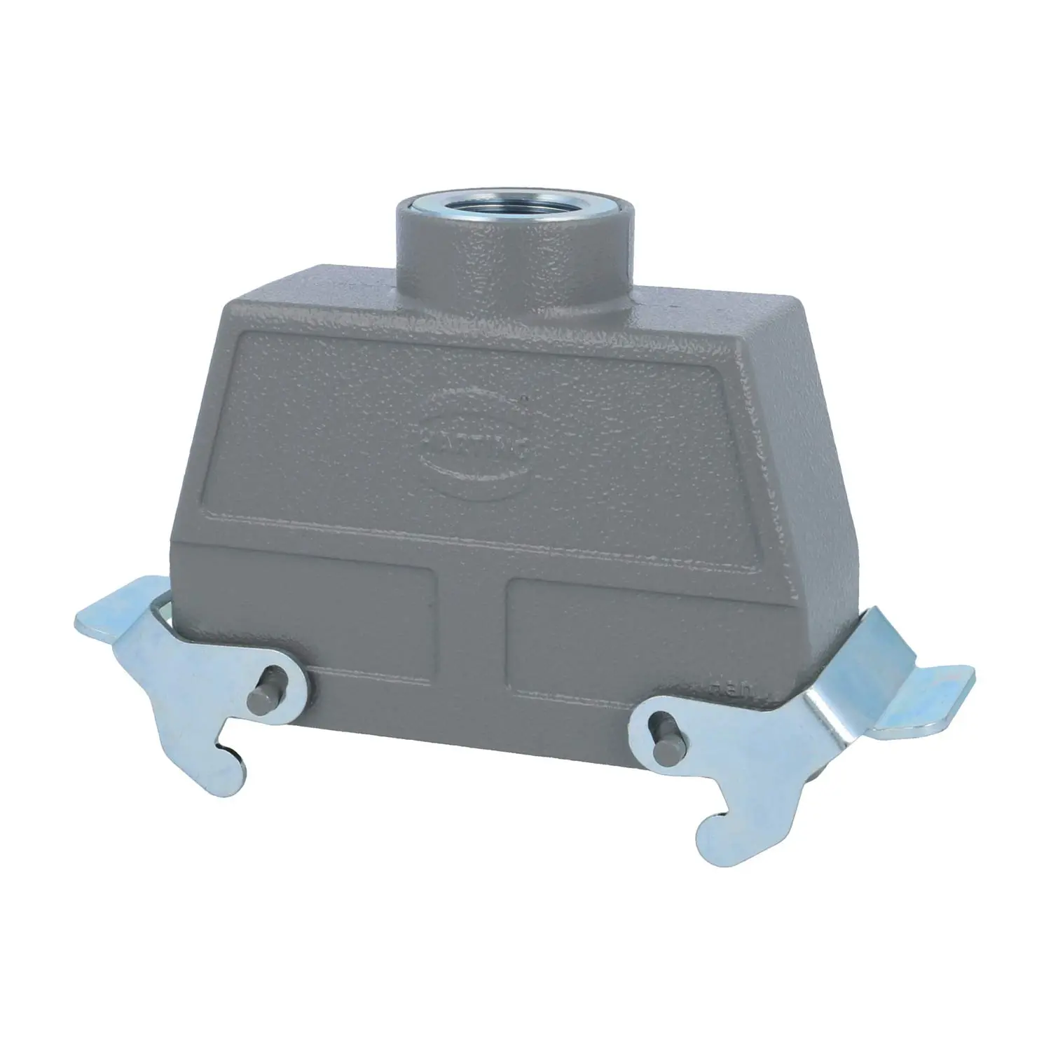 Produktfoto 1 von 04300240464 HARTING Han 24B Tüllengehäuse hoch, 1xM25 gerader Kabelabgang, mit 2 Querbügeln Verschraubung M25 Klemmbereich 9,0mm - 17,0mm