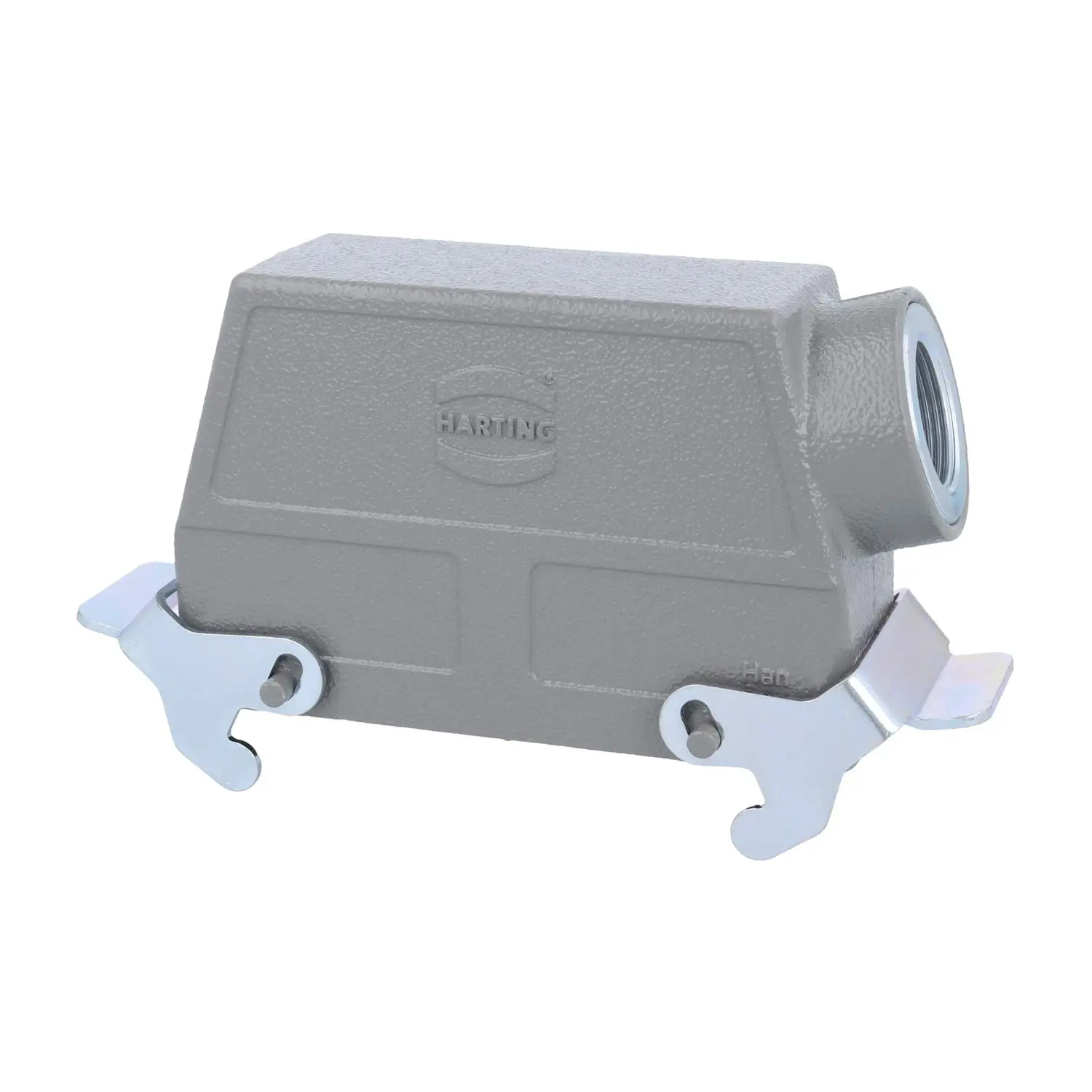 04300240566 HARTING Han 24B Tüllengehäuse hoch, 1xM25 seitlicher Kabelabgang, mit 2 Querbügeln Verschraubung M25 Klemmbereich 9,0mm - 17,0mm