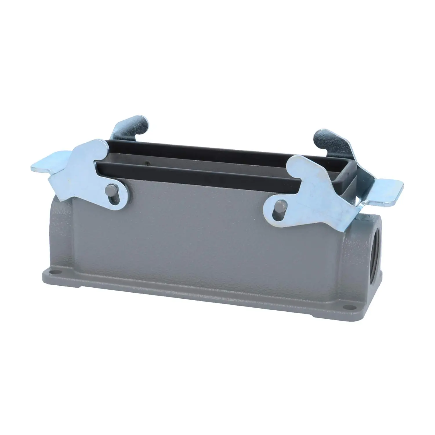 Produktfoto 1 von 04300241263 HARTING Han 24B Sockelgehäuse niedrig, 1xM25 seitlicher Kabelabgang, mit 2 Querbügeln Verschraubung M25 Klemmbereich 9,0mm - 17,0mm