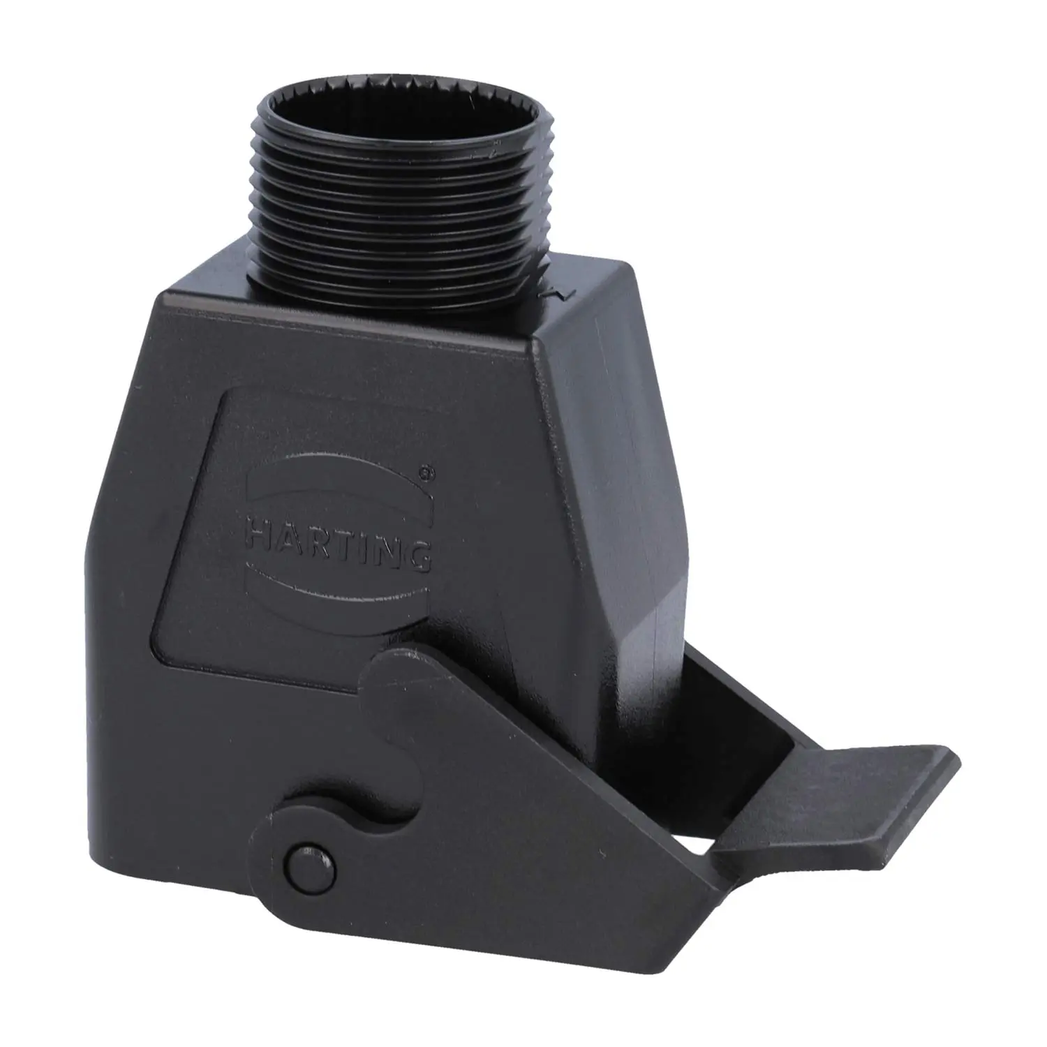 19120080729 HARTING Han Q Kupplungsgehäuse, 1xM25 gerader Kabelabgang, mit 1 Bügel Halbverschraubung Klemmbereich 10,5mm-14,0mm/14,0mm-17,0mm
