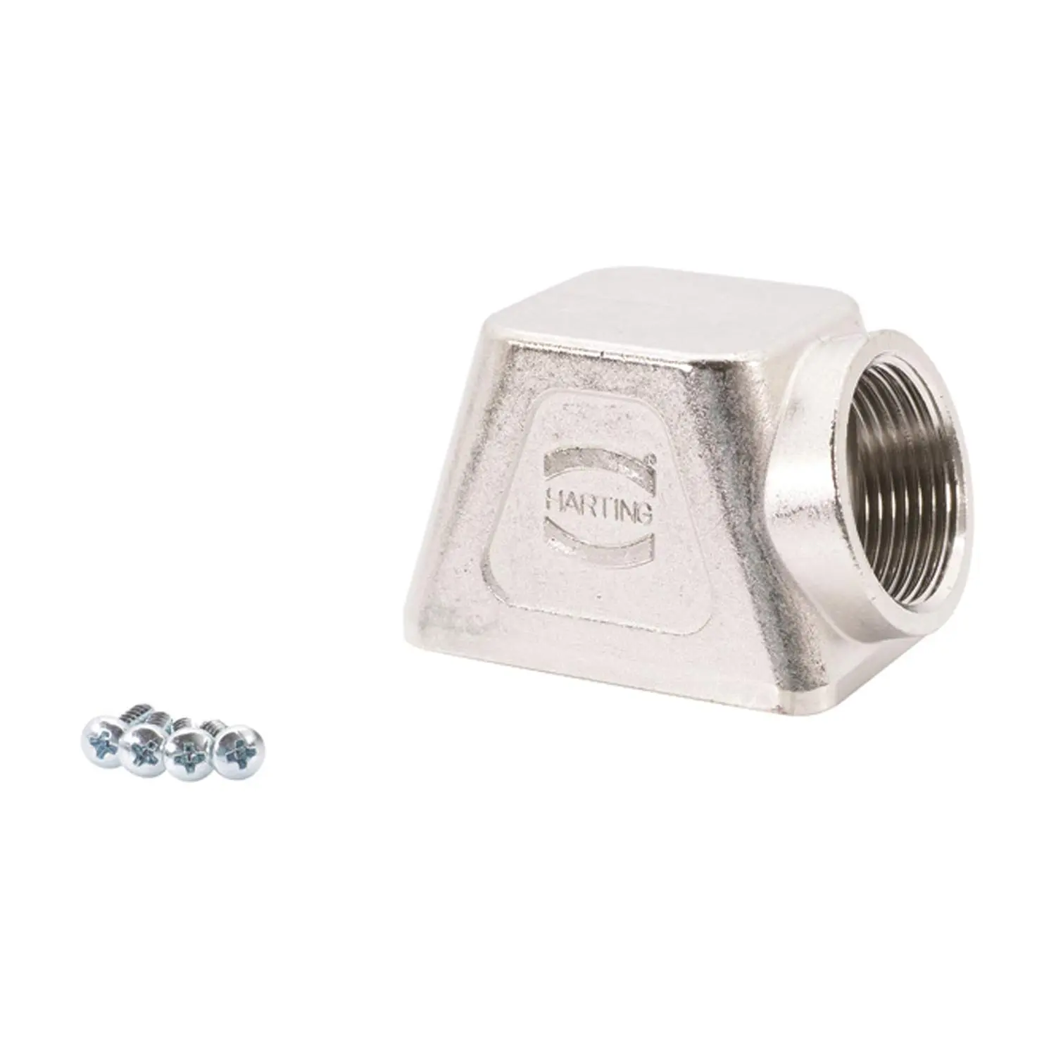 Produktfoto 1 von 19140010501 HARTING Han Modular Compact Tüllengehäuse, 1xM25 seitlicher Kabelabgang, für Trägergehäuse Verschraubung M25 Klemmbereich 9,0mm - 17,0mm