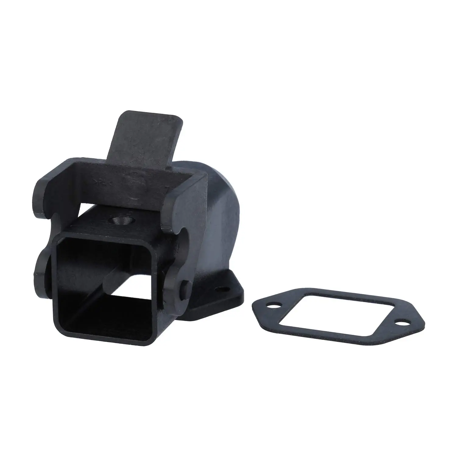 05200030228 HARTING Han 3A Sockelgehäuse mit offenem Boden, 1xM16 gerader Kabelabgang, mit 1 Bügel Verschraubung M16 Klemmbereich 4,5mm - 10,0mm