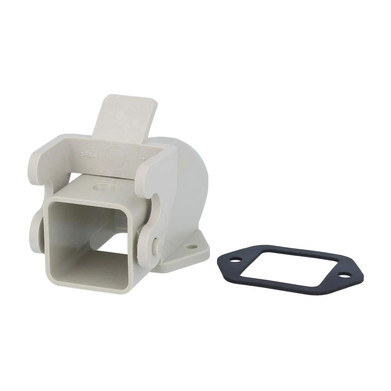 05200030232 HARTING Han 3A Sockelgehäuse mit offenem Boden, 1xM16 gerader Kabelabgang, mit 1 Bügel Verschraubung M16 Klemmbereich 4,5mm - 10,0mm
