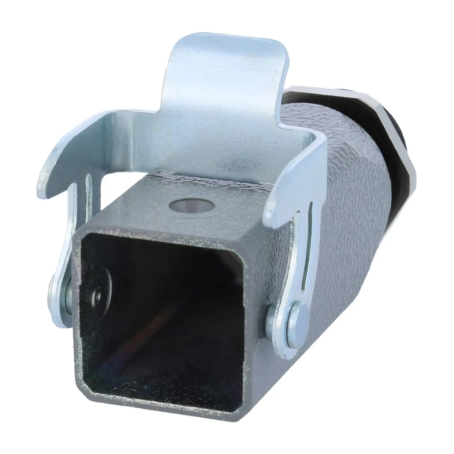 Produktfoto 1 von 05200030130 HARTING Han 3A Einschraubgehäuse lang, 1xM20 gerader Kabelabgang, mit 1 Bügel 1 Sicherheitsbügel Metall