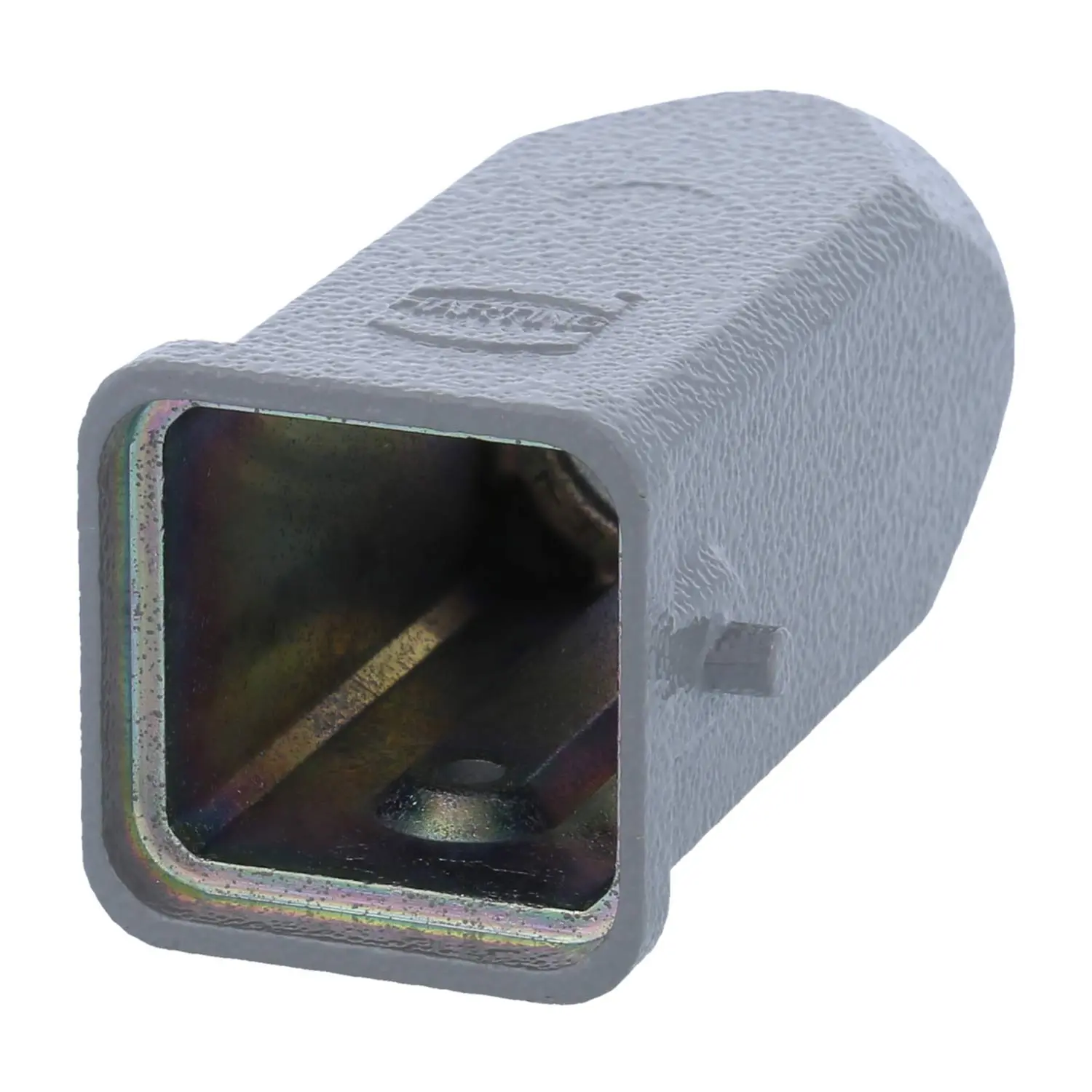 Produktfoto 1 von 05200031460 HARTING Han 3A Tüllengehäuse ohne eingeklebte Dichtung, 1xM16 gerader Kabelabgang, für 1 Bügel (am Unterteil) Verschraubung M16 Klemmbereich 4,5mm - 10,0mm