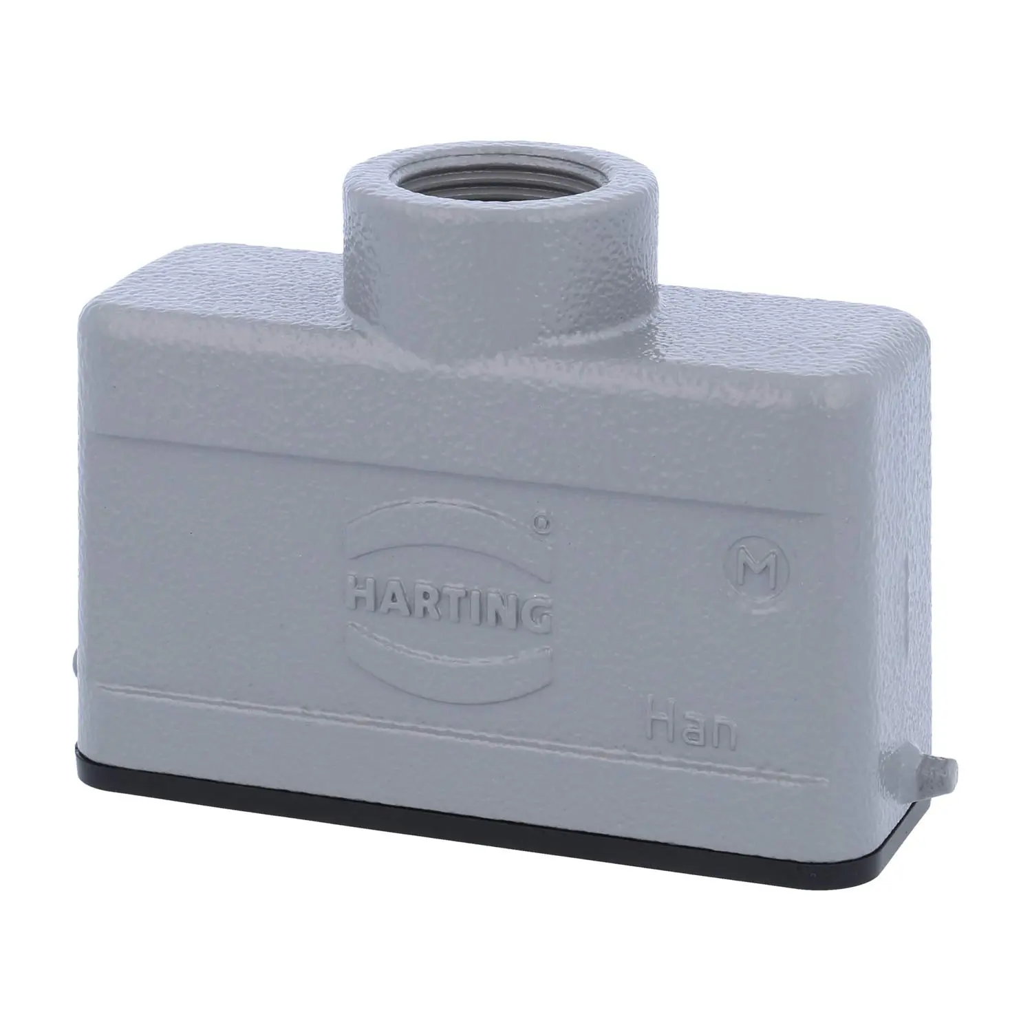 Produktfoto 1 von 19200161440 HARTING Han 16A Tüllengehäuse niedrig, 1xM20 gerader Kabelabgang, für 1 Bügel (am Unterteil) Verschraubung M20 Klemmbereich 7,0mm - 13,0mm