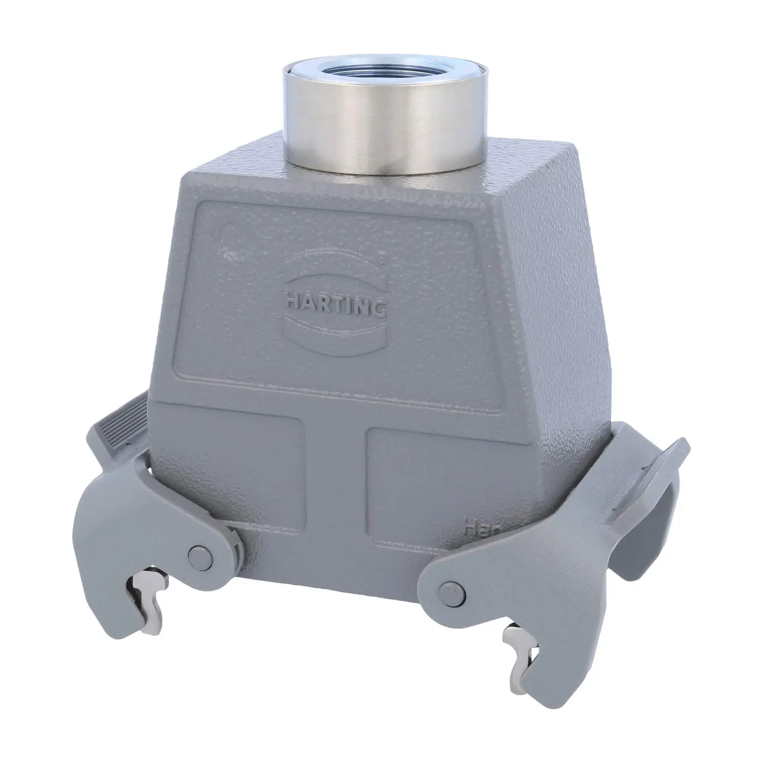 Produktfoto 1 von 05200320463 HARTING Han 32A Tüllengehäuse hoch, 1xM25 gerader Kabelabgang, mit 2 Querbügeln Verschraubung M25 Klemmbereich 9,0mm - 17,0mm