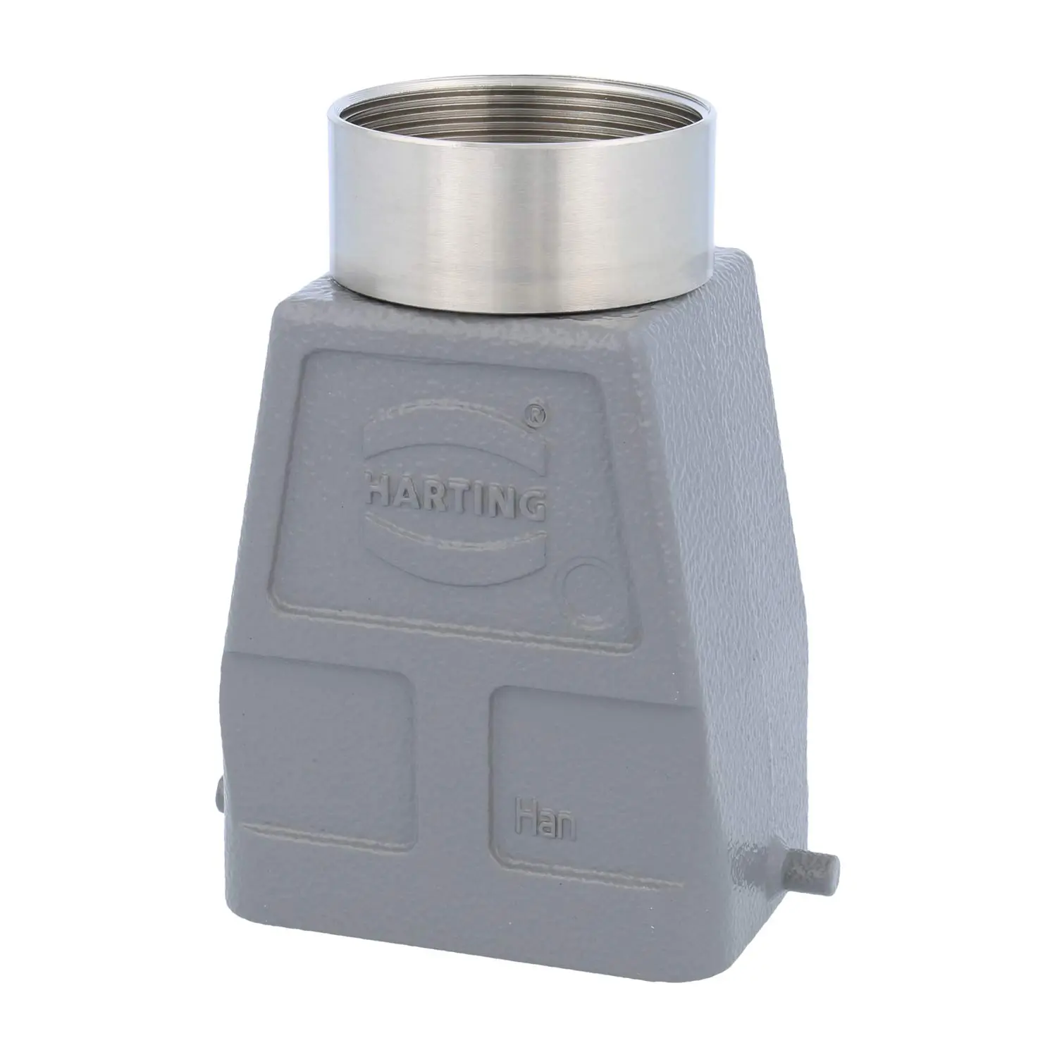 Produktfoto 1 von 05300060473 HARTING Han 6B Tüllengehäuse hoch, 1xM40 gerader Kabelabgang, für 1 Bügel (am Unterteil) Verschraubung M40 Klemmbereich 19,0mm - 28,0mm