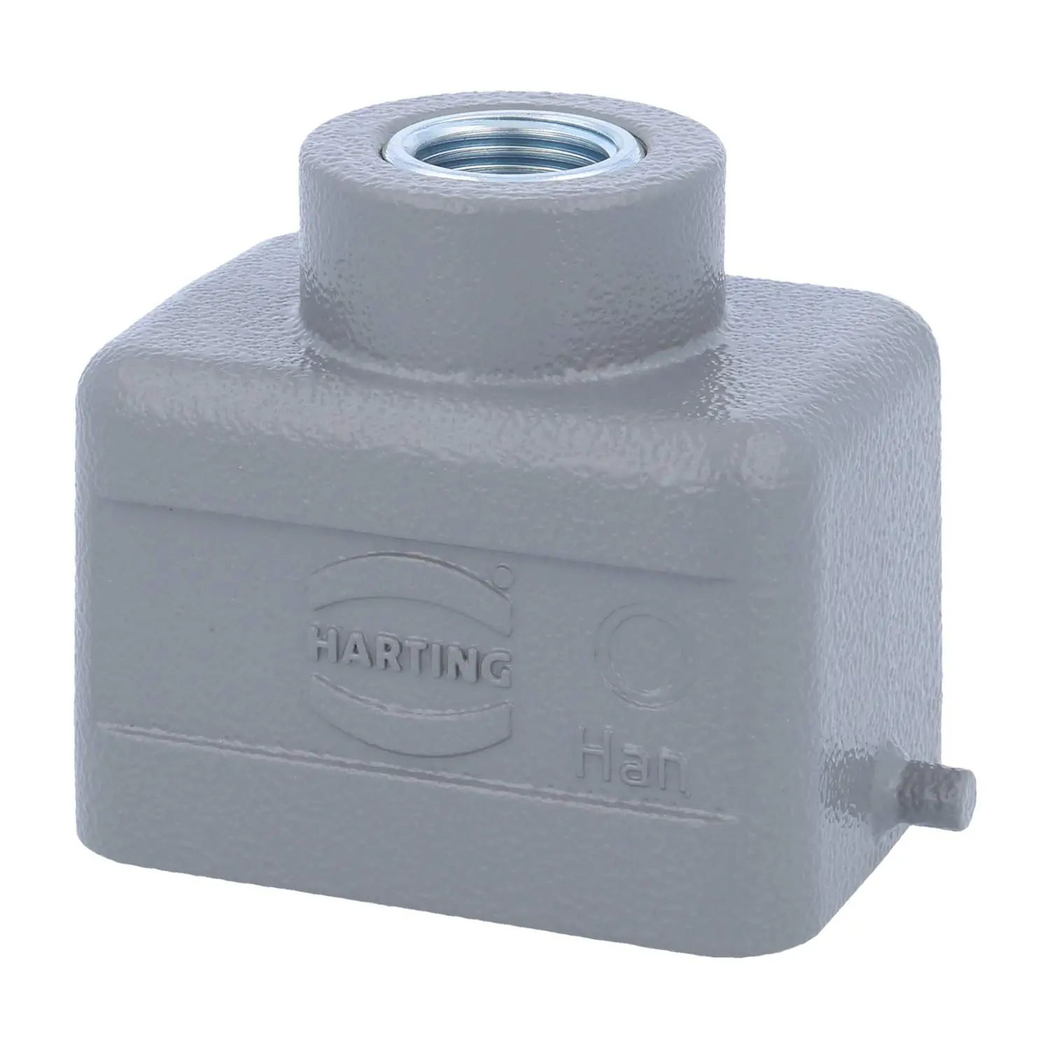 Produktfoto 1 von 05300061461 HARTING Han 6B Tüllengehäuse niedrig, 1xM16 gerader Kabelabgang, für 1 Bügel (am Unterteil) Verschraubung M16 Klemmbereich 4,5mm - 10,0mm