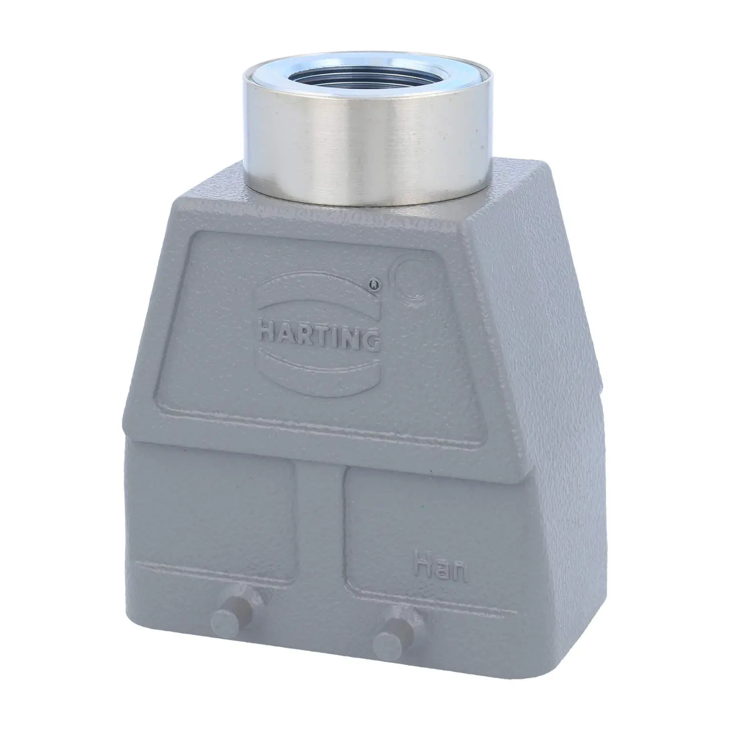 Produktfoto 1 von 05300100462 HARTING Han 10B Tüllengehäuse hoch, 1xM25 gerader Kabelabgang, für 2 Bügel (am Unterteil) Verschraubung M25 Klemmbereich 9,0mm - 17,0mm