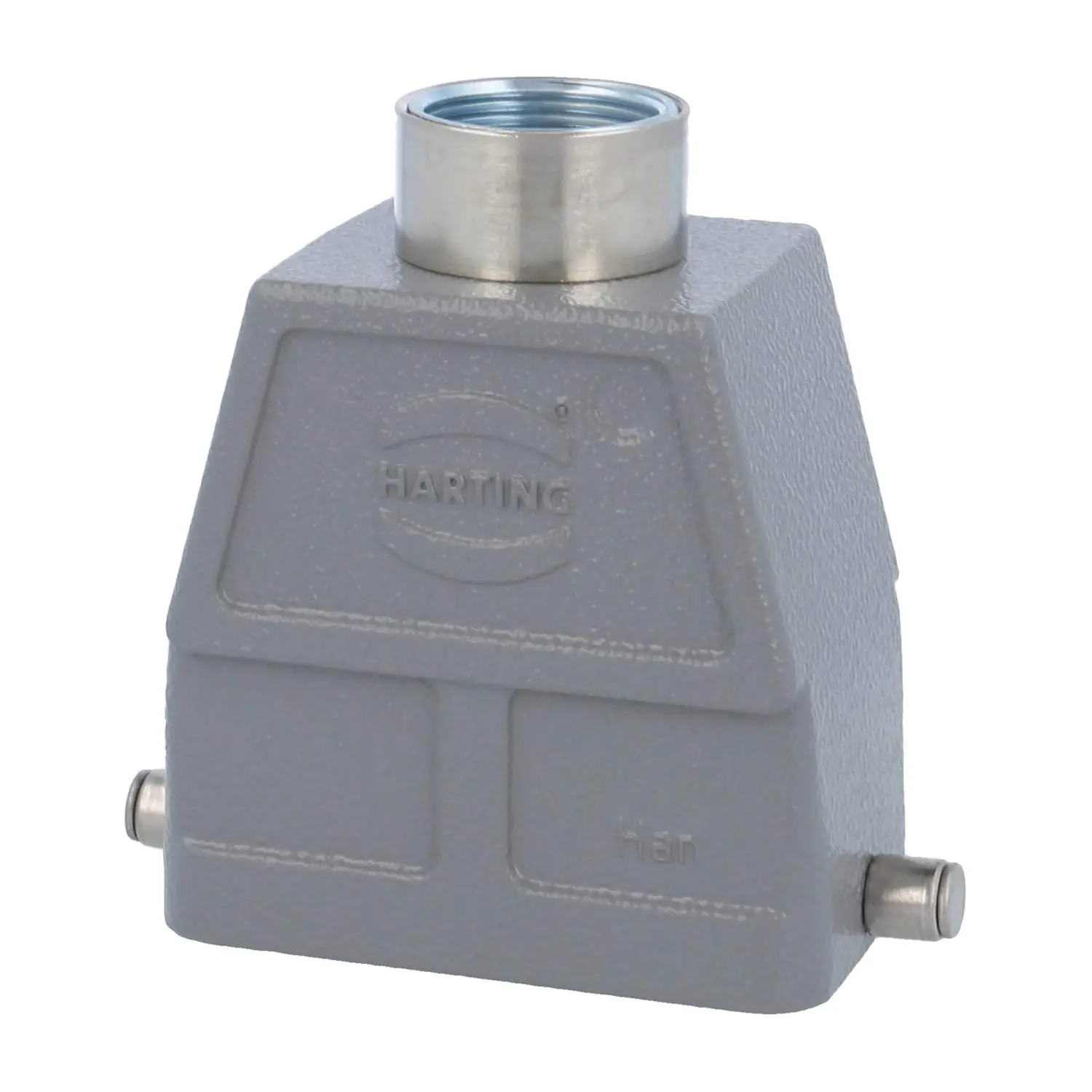 Produktfoto 1 von 05300100467 HARTING Han 10B Tüllengehäuse hoch, 1xM25 gerader Kabelabgang, für 1 Bügel (am Unterteil) Verschraubung M25 Klemmbereich 9,0mm - 17,0mm