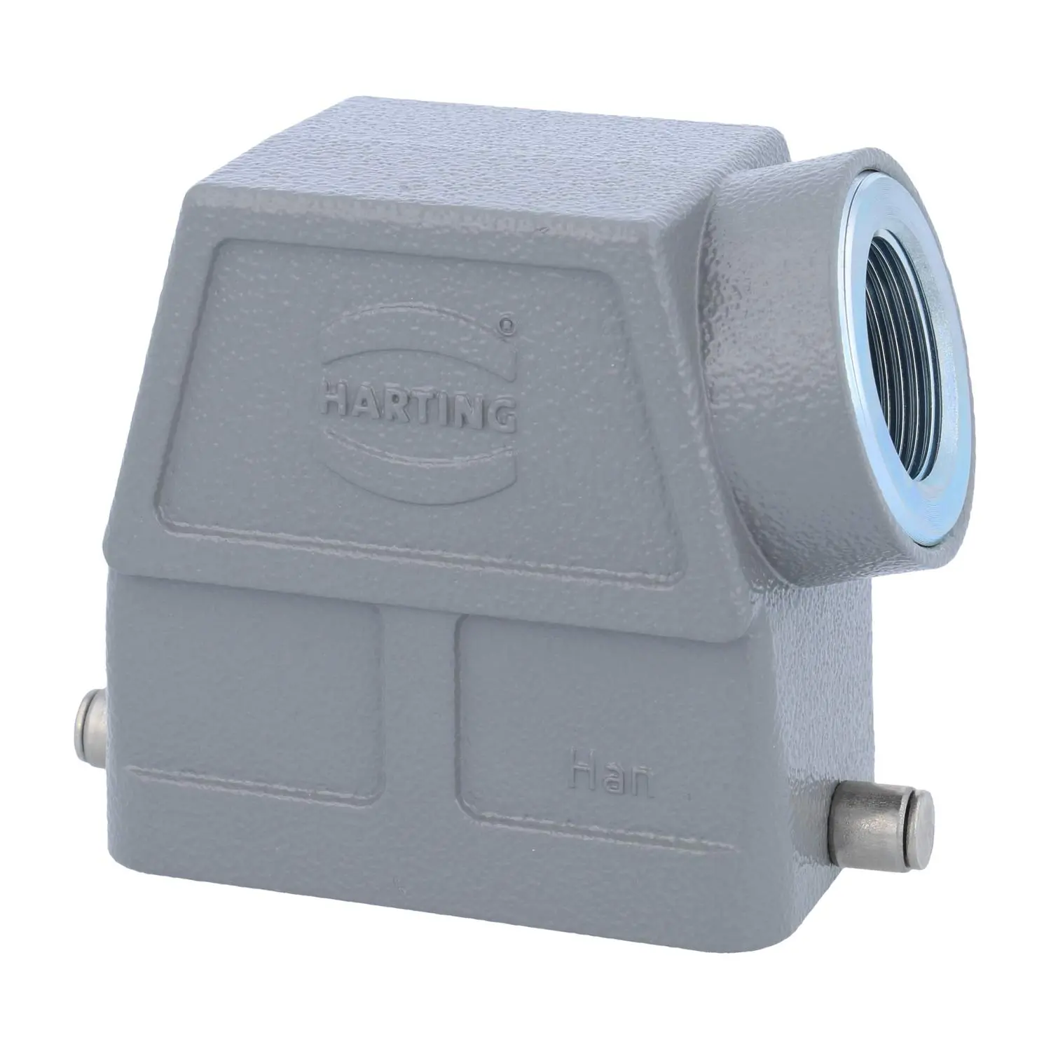 Produktfoto 1 von 05300100567 HARTING Han 10B Tüllengehäuse hoch, 1xM25 seitlicher Kabelabgang, für 1 Bügel (am Unterteil) Verschraubung M25 Klemmbereich 9,0mm - 17,0mm