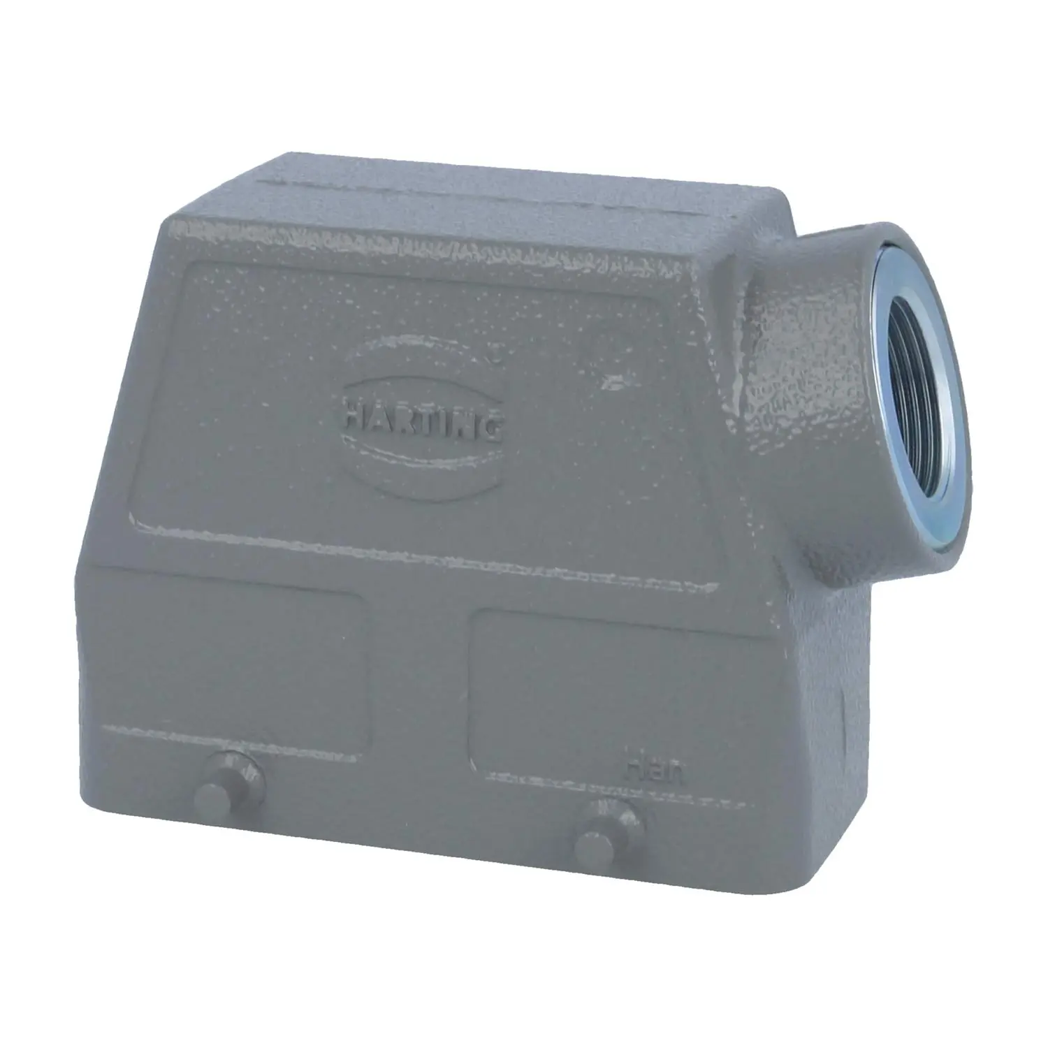 Produktfoto 1 von 05300160560 HARTING Han 16B Tüllengehäuse hoch, 1xM25 seitlicher Kabelabgang, für 2 Bügel (am Unterteil) Verschraubung M25 Klemmbereich 9,0mm - 17,0mm
