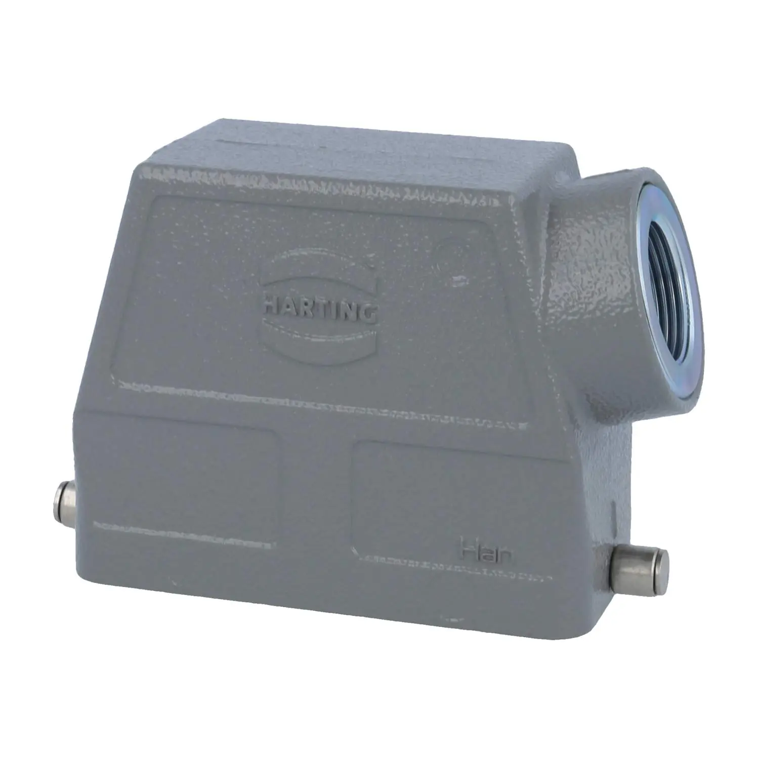 Produktfoto 1 von 05300160566 HARTING Han 16B Tüllengehäuse hoch, 1xM25 seitlicher Kabelabgang, für 1 Bügel (am Unterteil) Verschraubung M25 Klemmbereich 9,0mm - 17,0mm