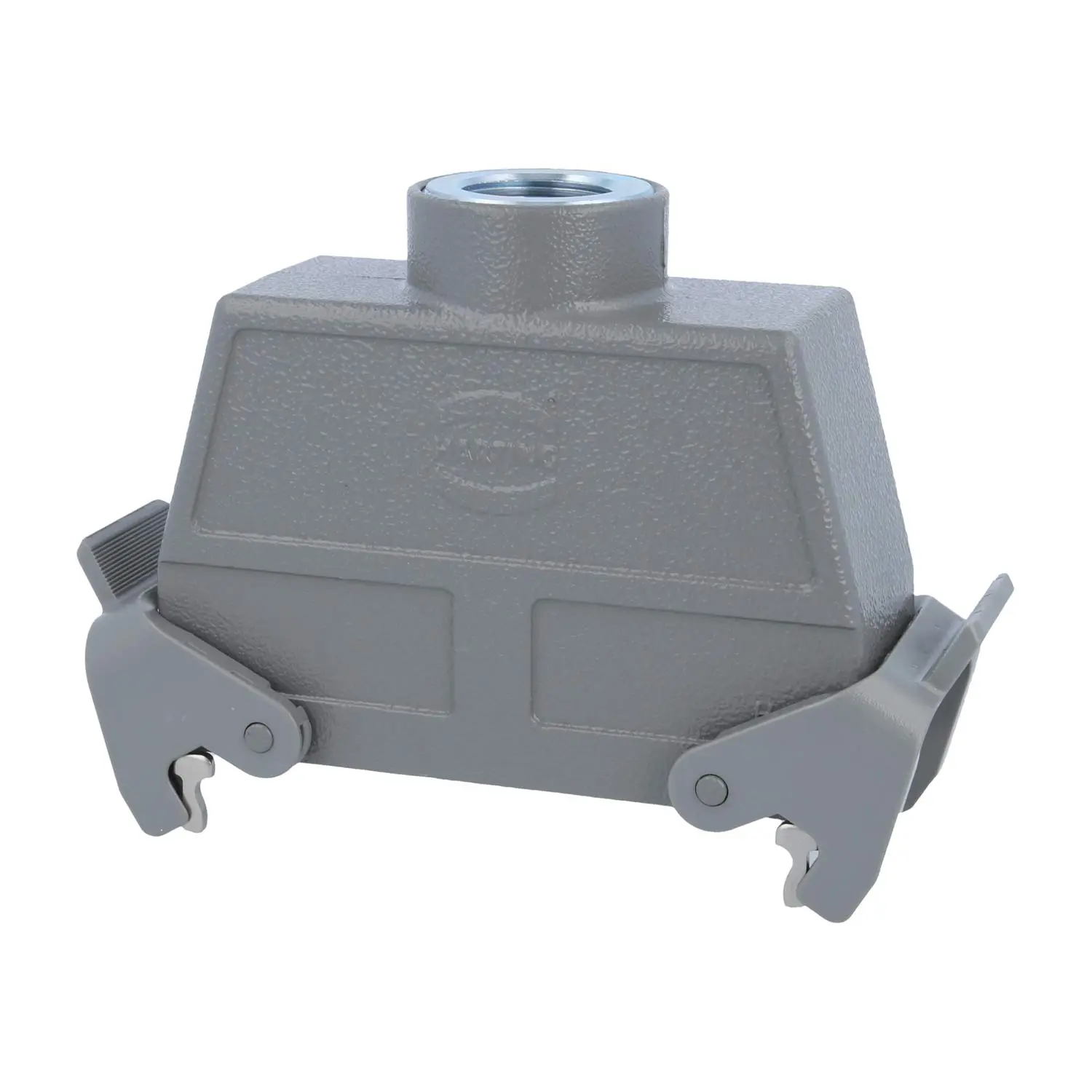 Produktfoto 1 von 05300240464 HARTING Han 24B Tüllengehäuse hoch, 1xM25 gerader Kabelabgang, mit 2 Querbügeln Verschraubung M25 Klemmbereich 9,0mm - 17,0mm