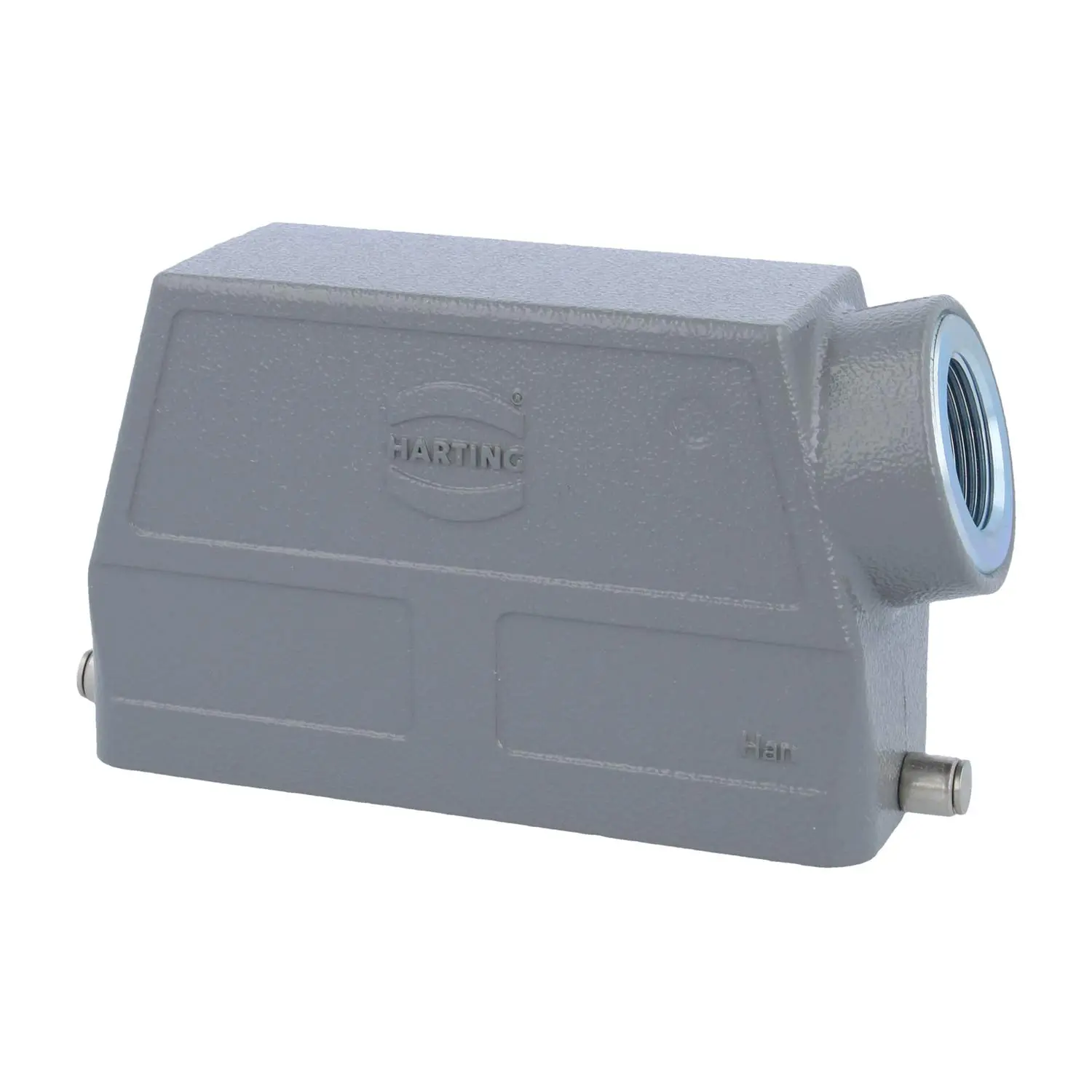 Produktfoto 1 von 05300240568 HARTING Han 24B Tüllengehäuse hoch, 1xM25 seitlicher Kabelabgang, für 1 Bügel (am Unterteil) Verschraubung M25 Klemmbereich 9,0mm - 17,0mm