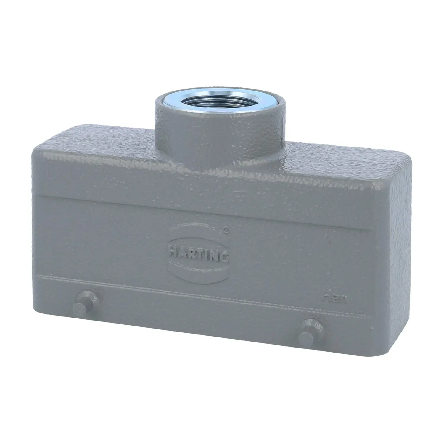 Produktfoto 1 von 05300241461 HARTING Han 24B Tüllengehäuse niedrig, 1xM25 gerader Kabelabgang, für 2 Bügel (am Unterteil) Verschraubung M25 Klemmbereich 9,0mm - 17,0mm