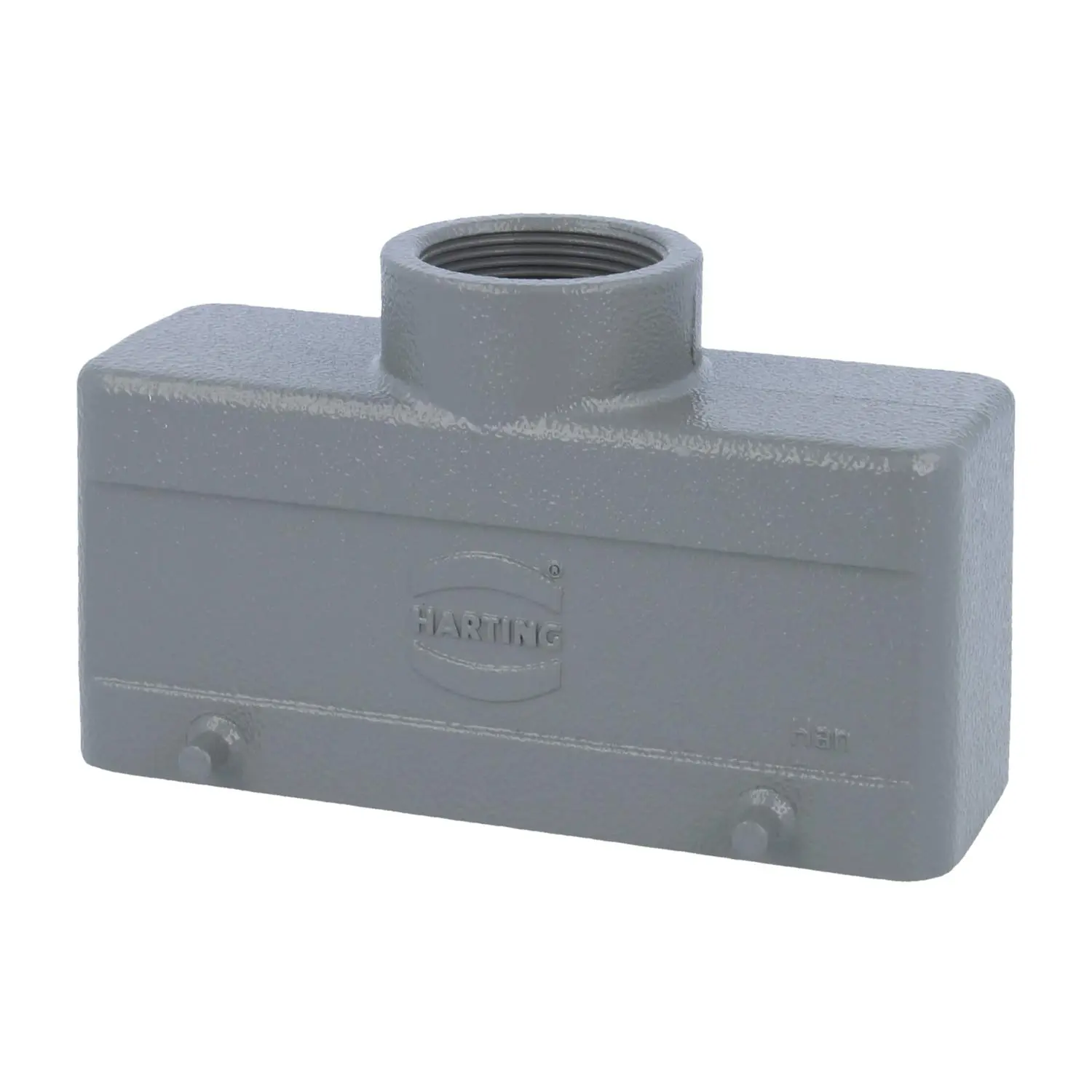 19300241422 HARTING Han 24B Tüllengehäuse niedrig, 1xM32 gerader Kabelabgang, für 2 Bügel (am Unterteil) Verschraubung M32 Klemmbereich 11,0mm - 21,0mm