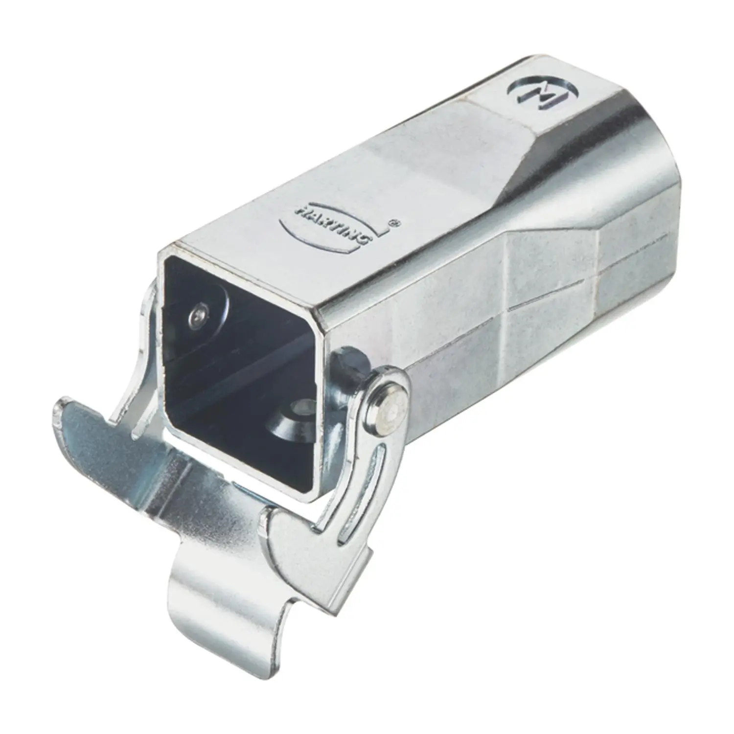 Produktfoto 1 von 19620031755 HARTING Han 3A EMV Kupplungsgehäuse, 1xM25 gerader Kabelabgang, mit 1 Bügel EMV-Verschraubung M25 Klemmbereich 9,0mm - 17,0mm
