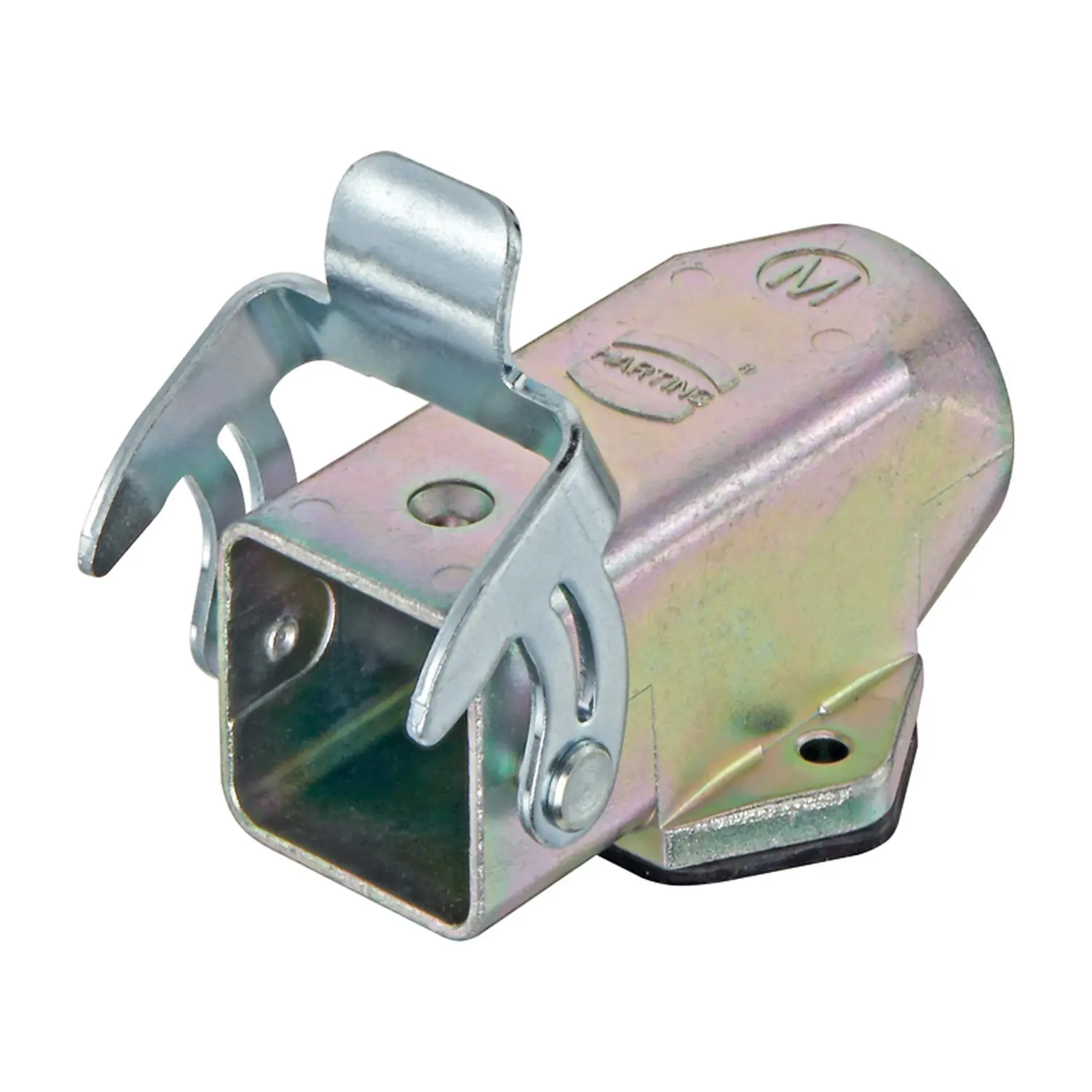 Produktfoto 1 von 19620031250 HARTING Han 3A EMV Sockelgehäuse mit offenem Boden, 1xM20 gerader Kabelabgang, mit 1 Bügel EMV-Verschraubung M20 Klemmbereich 7,0mm - 13,0mm