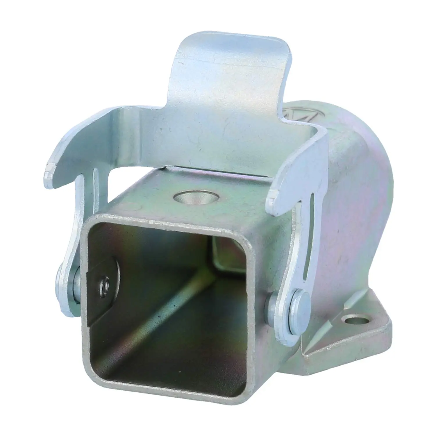 Produktfoto 1 von 19620031252 HARTING Han 3A EMV Sockelgehäuse mit geschlossenem Boden, 1xM20 gerader Kabelabgang, mit 1 Bügel EMV-Verschraubung M20 Klemmbereich 7,0mm - 13,0mm