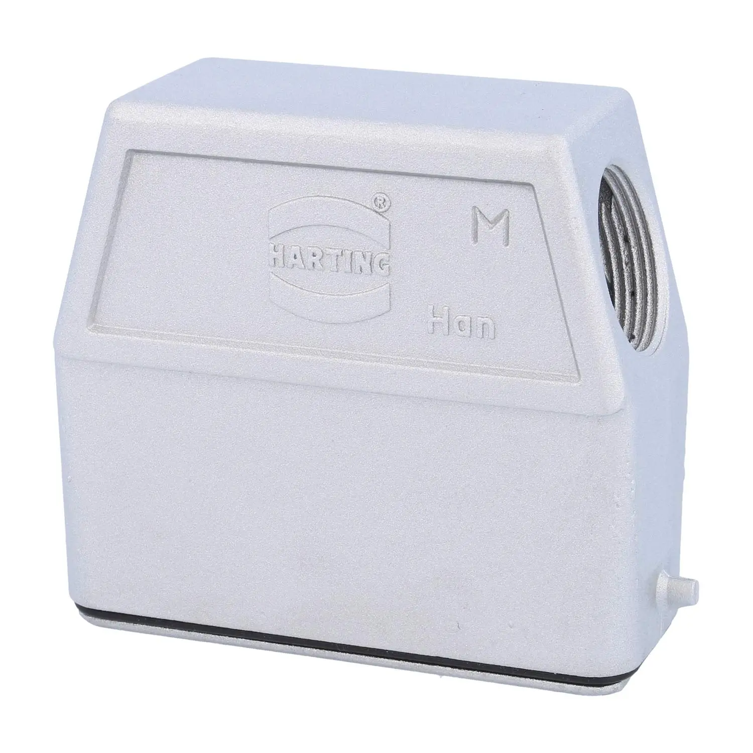 Produktfoto 1 von 19620250546 HARTING Han 16A EMV Tüllengehäuse hoch, 1xM25 seitlicher Kabelabgang, für 1 Bügel (am Unterteil) EMV-Verschraubung M25 Klemmbereich 9,0mm - 17,0mm