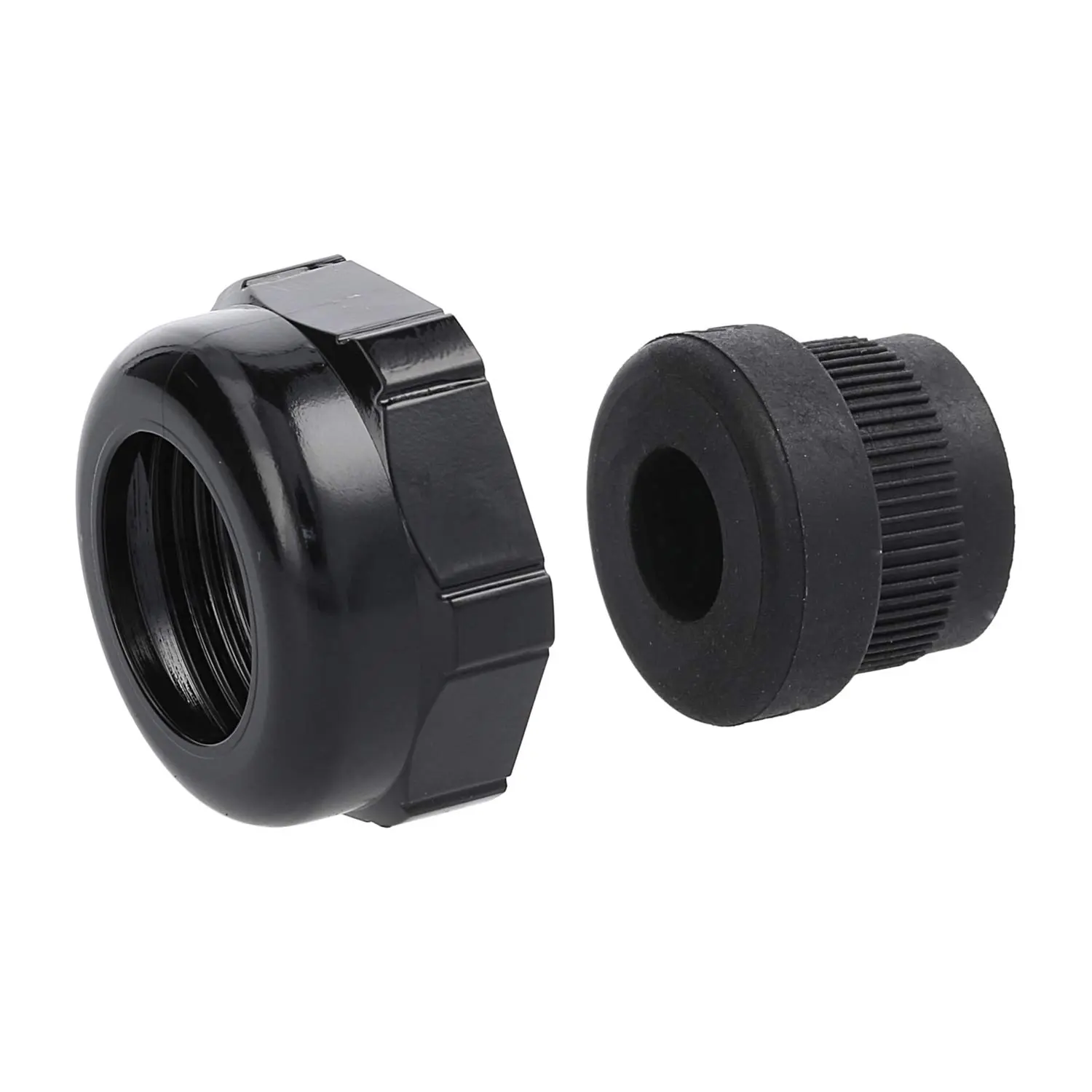 Produktfoto 1 von 09000005057 HARTING Q-Halbverschraubung PG16x1,41 Kunststoff Farbe tiefschwarz RAL 9005