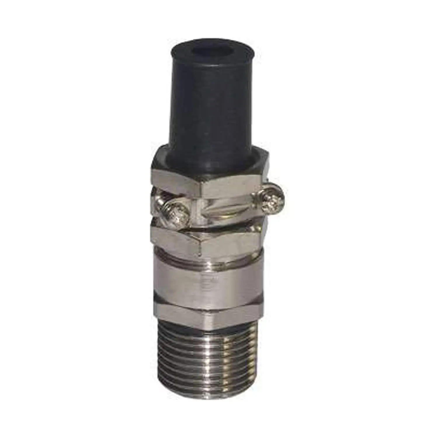 Produktfoto 1 von Verschraubung mit Biegeschutz PG11x1,41 ZBK-11/1L Sechskant-Zwischenstutzen Messing (CuZn) vernickelt Gewindelänge 15,0mm