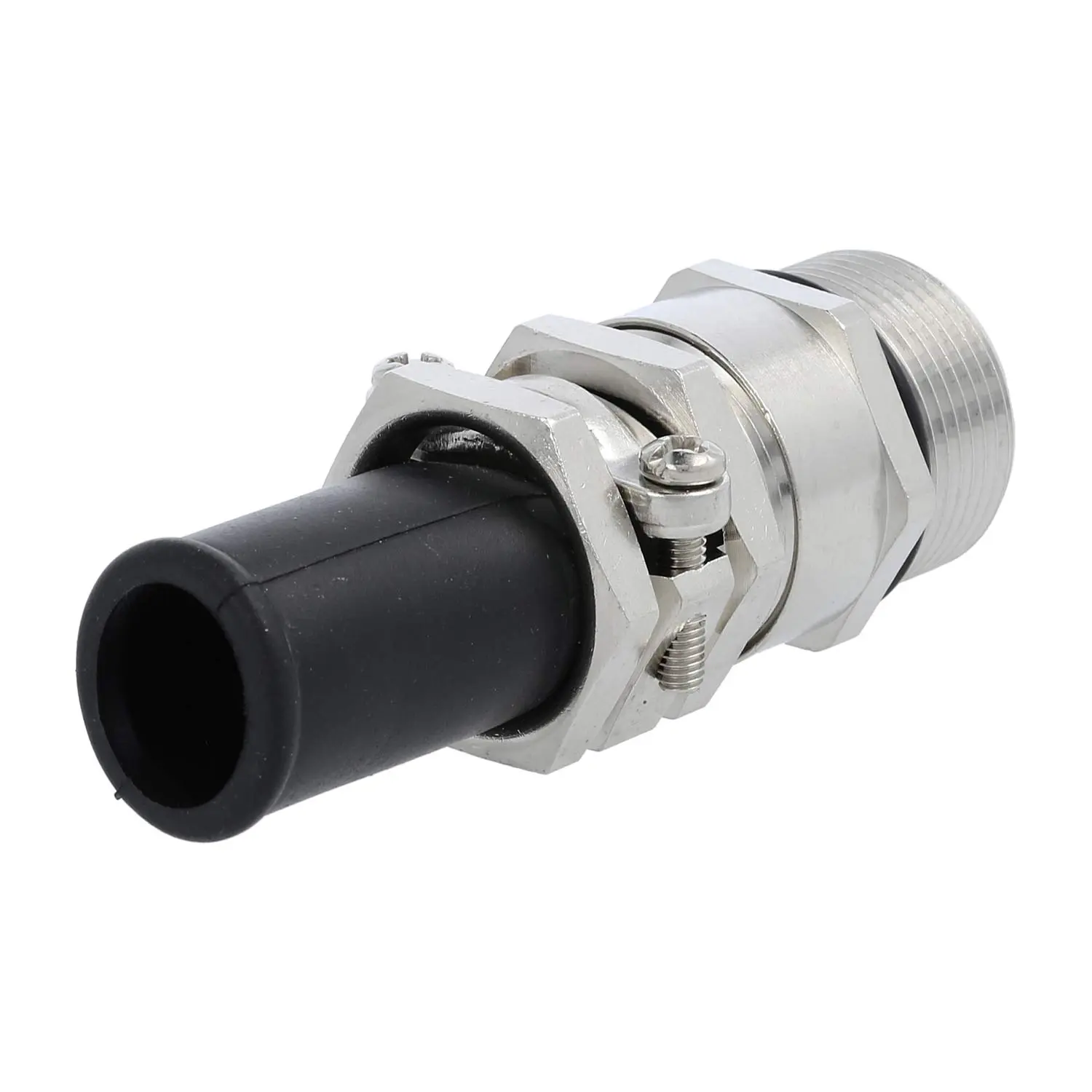 Produktfoto 1 von Verschraubung mit Biegeschutz PG21x1,588 ZBK-21/3L Sechskant-Zwischenstutzen Messing (CuZn) vernickelt Gewindelänge 15,0mm