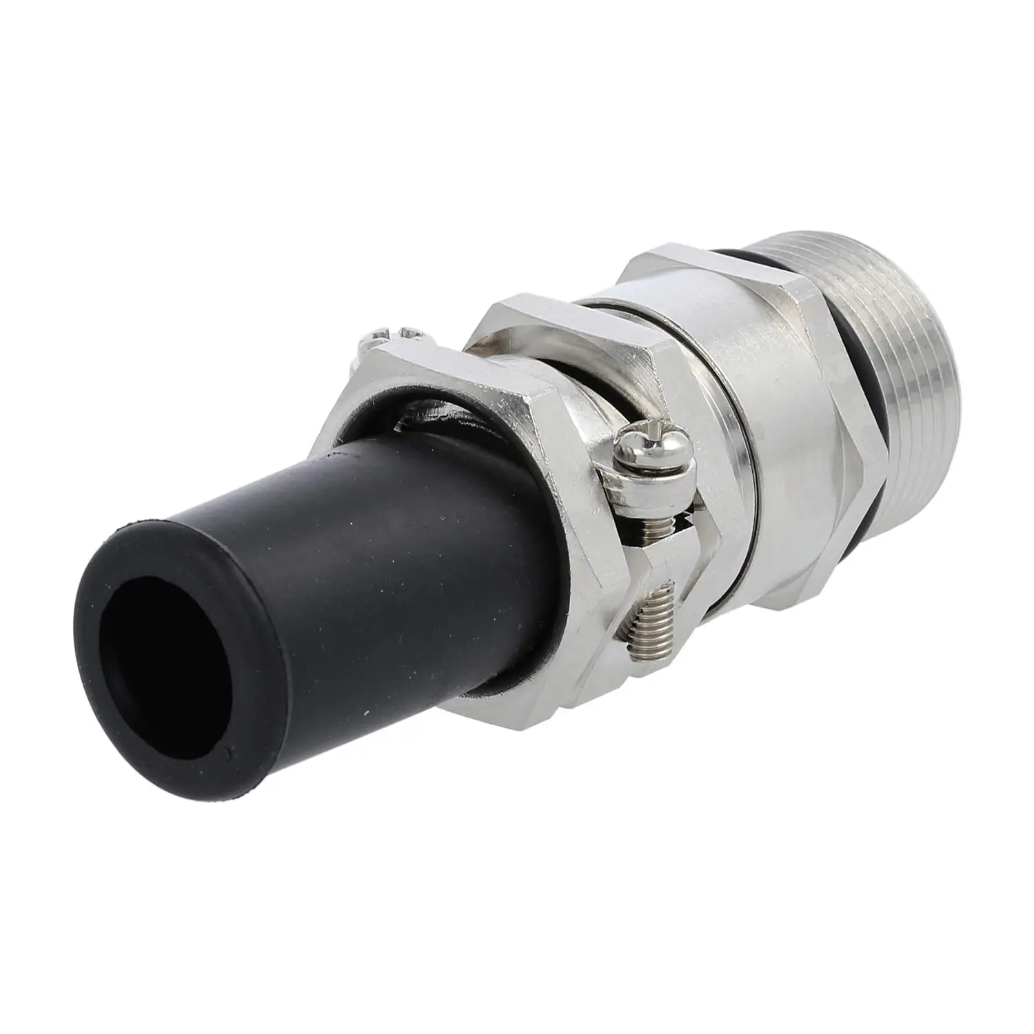 Produktfoto 1 von Verschraubung mit Biegeschutz PG21x1,588 ZBK-21/2L Sechskant-Zwischenstutzen Messing (CuZn) vernickelt Gewindelänge 15,0mm