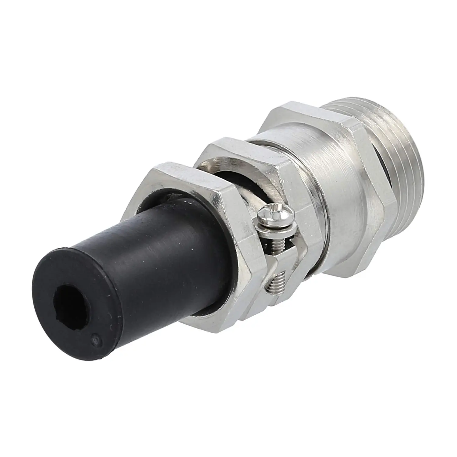 Produktfoto 1 von Verschraubung mit Biegeschutz M20x1,5 ZBKM-20/1L Sechskant-Zwischenstutzen Messing (CuZn) vernickelt Gewindelänge 10,0mm